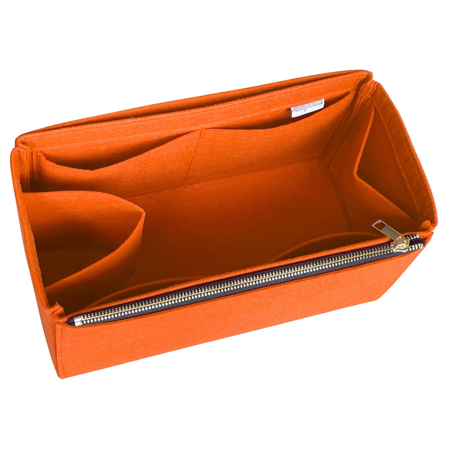 Organizer for [LE 37 Long, Saint Laurent (YSL)] Bag Insert (Felt, Long Zip and Open Compartment)