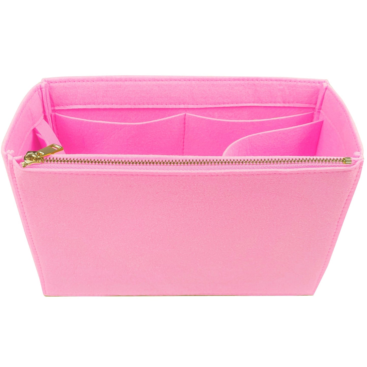 Organizer for [By The Way Selleria Large, Fendi] Bag Insert (Felt, Long Zip and Open Compartment)