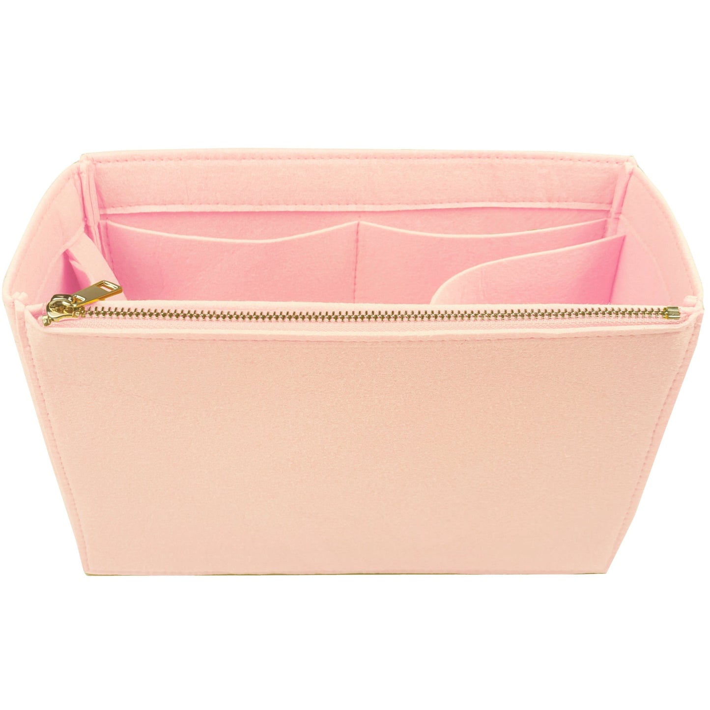 Organizer for [80s Vanity Bag, Saint Laurent (YSL)] Bag Insert (Felt, Long Zip and Open Compartment)