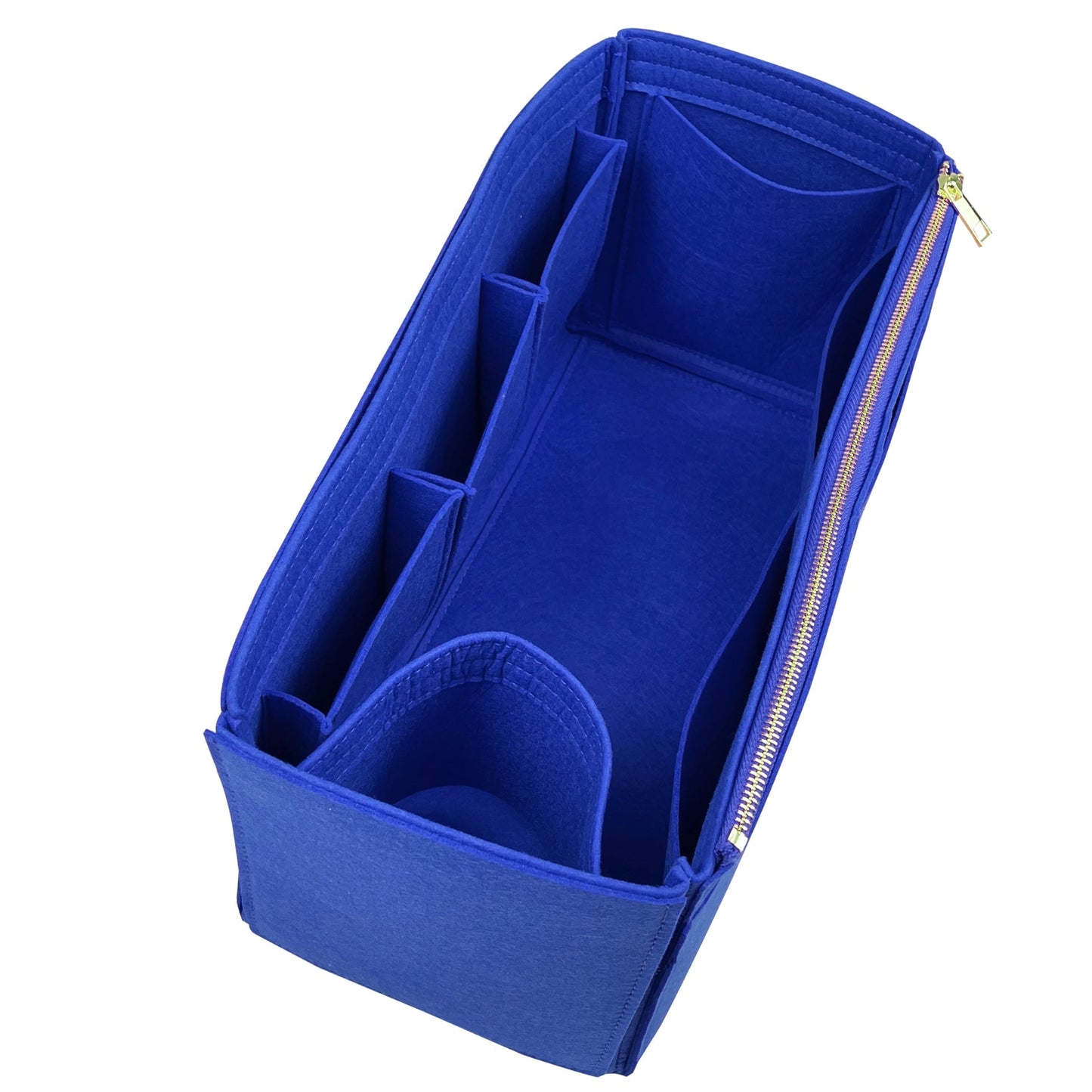 Organizer for [Medium Crochet tote bag, Prada] Bag Insert (Felt, Wide Open Pockets)