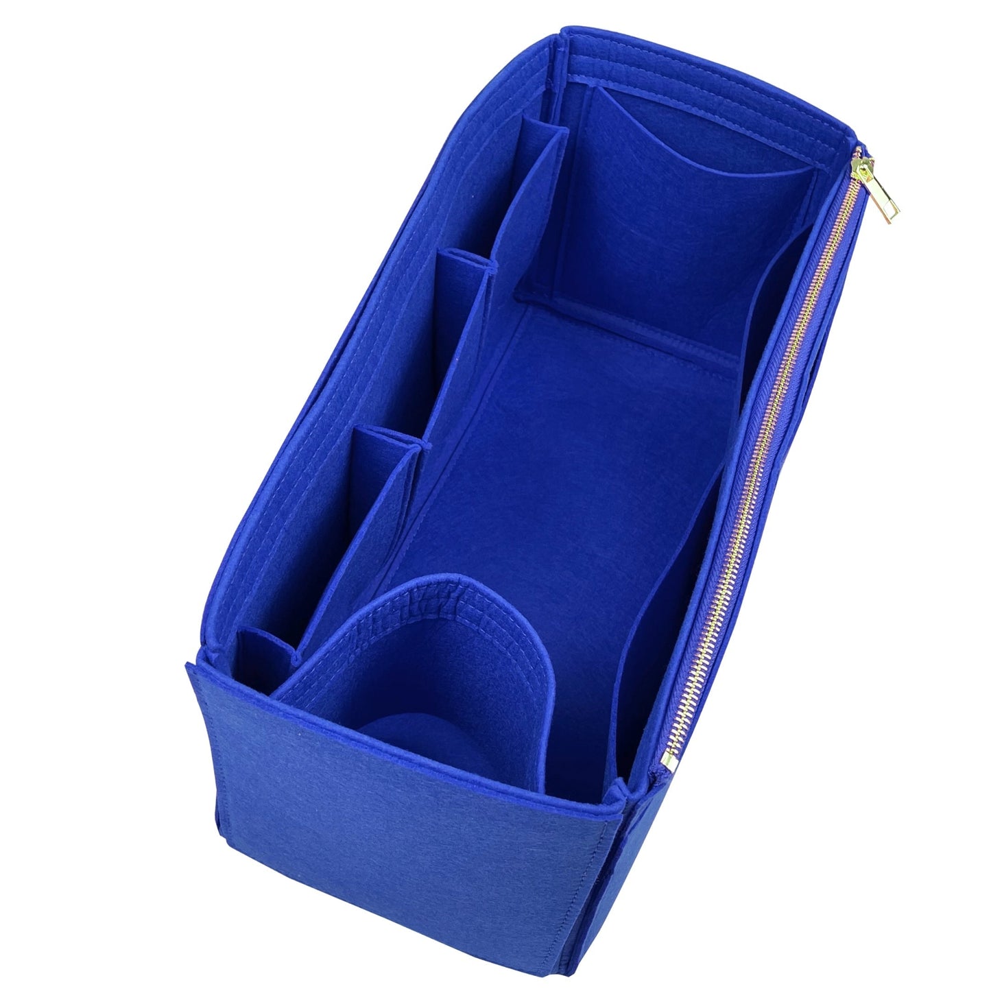 Organizer for [Peekaboo X-Lite Medium, Fendi] Bag Insert (Felt, Wide Open Pockets)