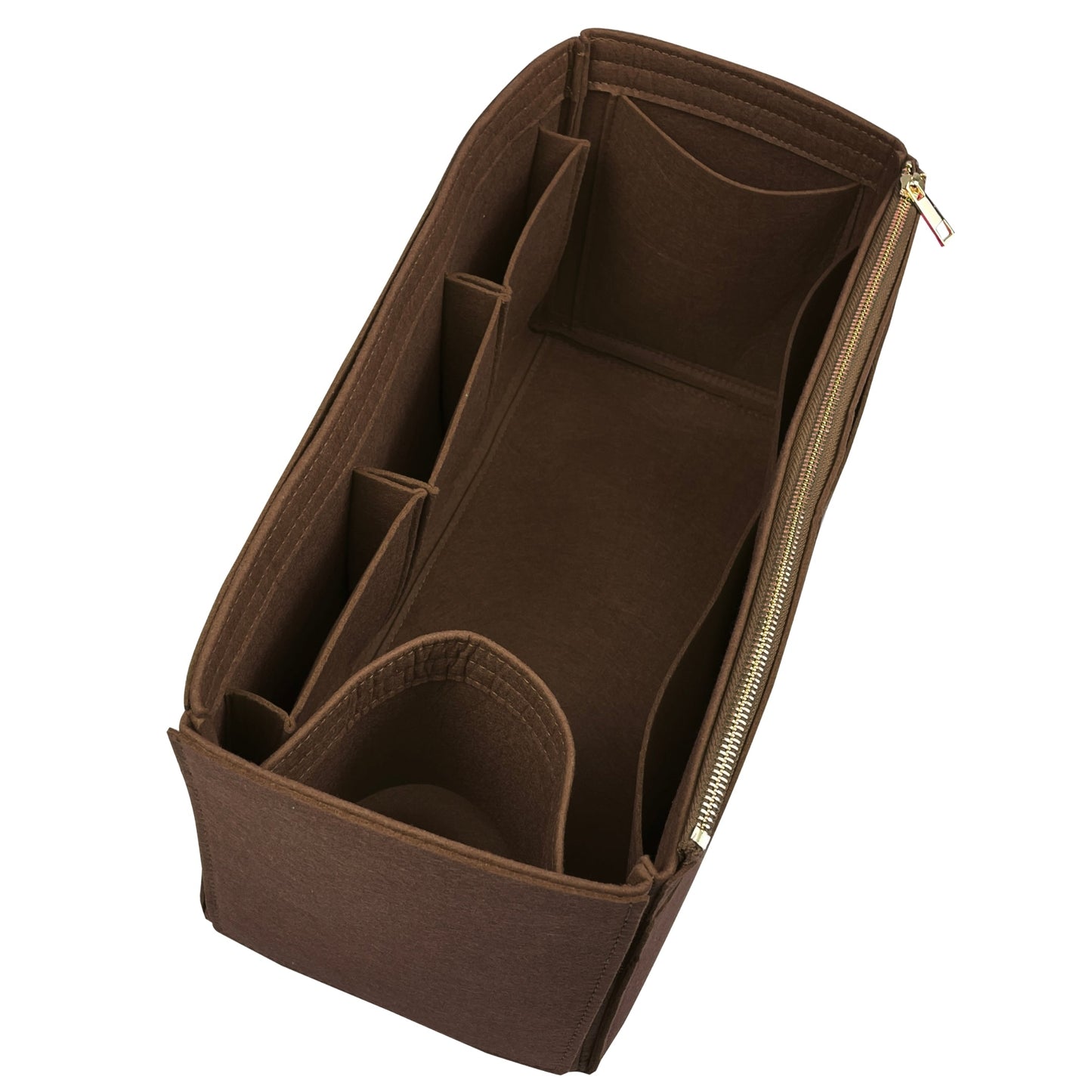 Organizer for [Peekaboo X-Lite Large, Fendi] Bag Insert (Felt, Wide Open Pockets)