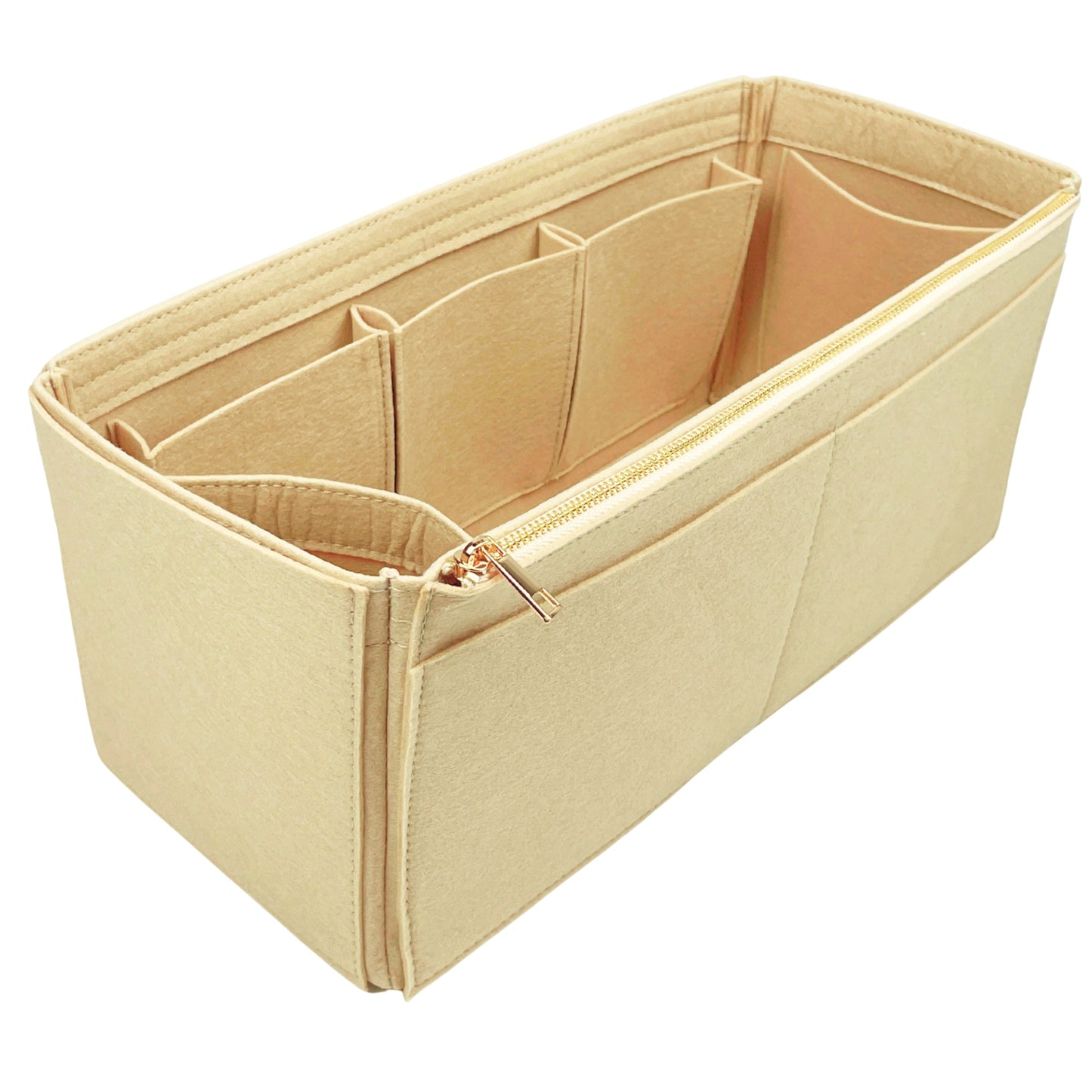 Organizer for [Crochet tote bag, Prada] Bag Insert (Felt, Wide Open Pockets)