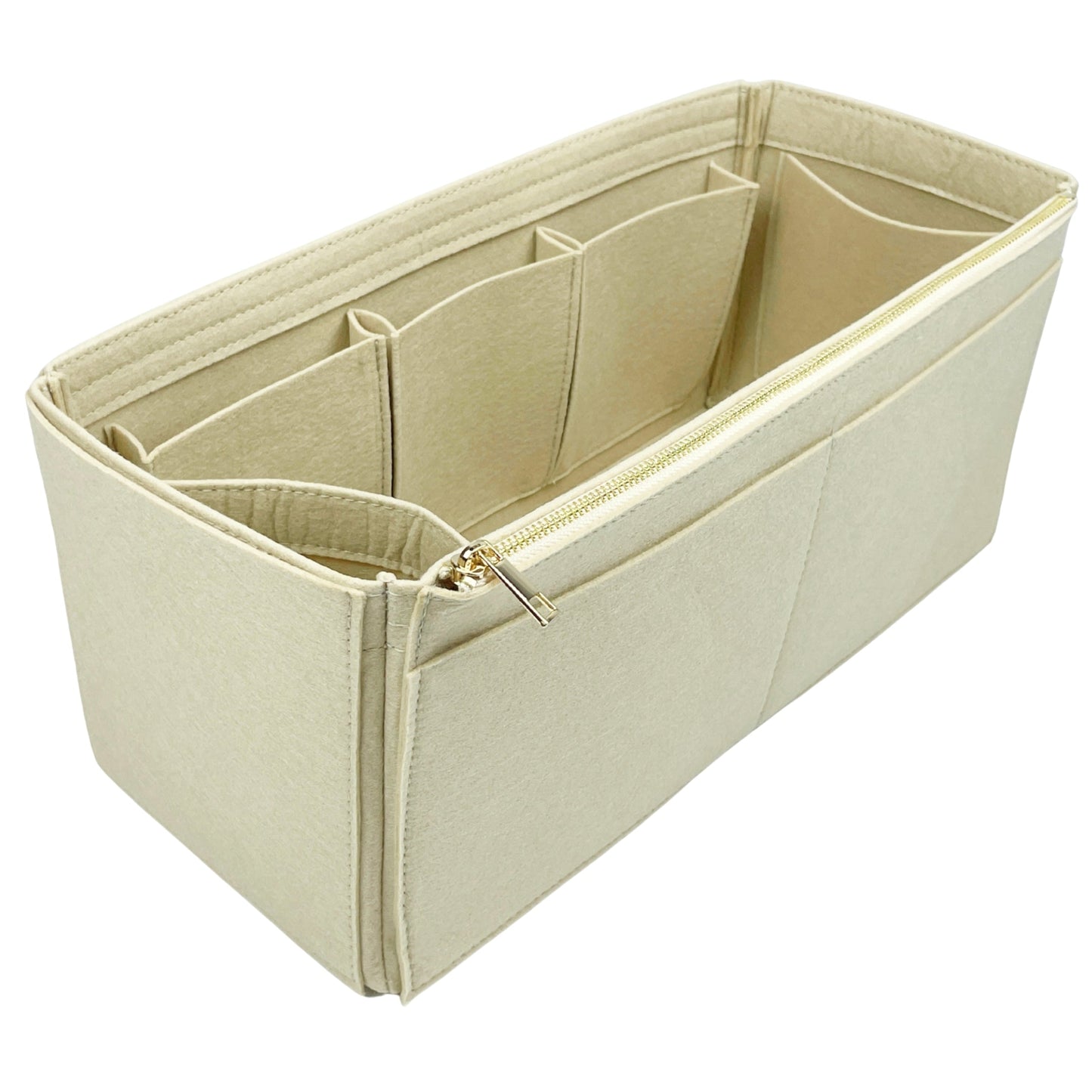 Organizer for [Cabas YSL Small, Saint Laurent (YSL)] Bag Insert (Felt, Wide Open Pockets)