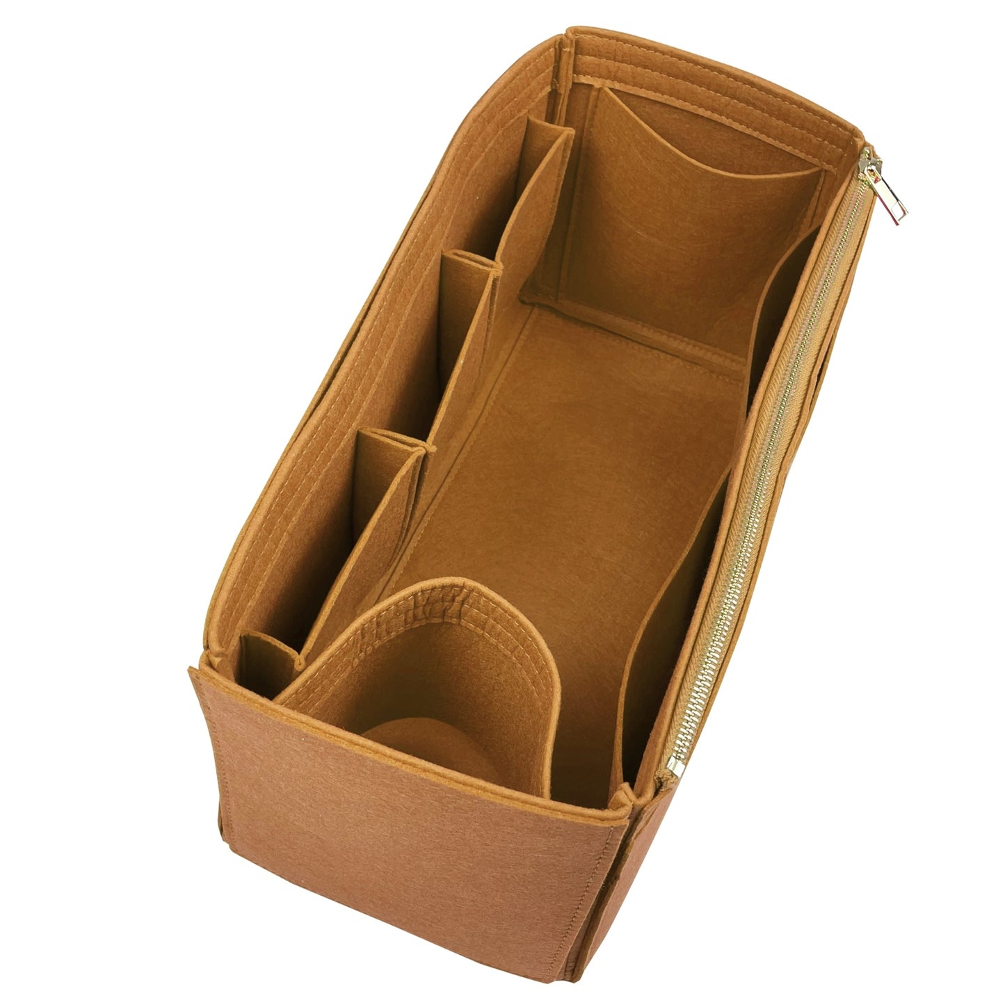 Organizer for [Large Buckle leather handbag with belt, Prada] Bag Insert (Felt, Wide Open Pockets)