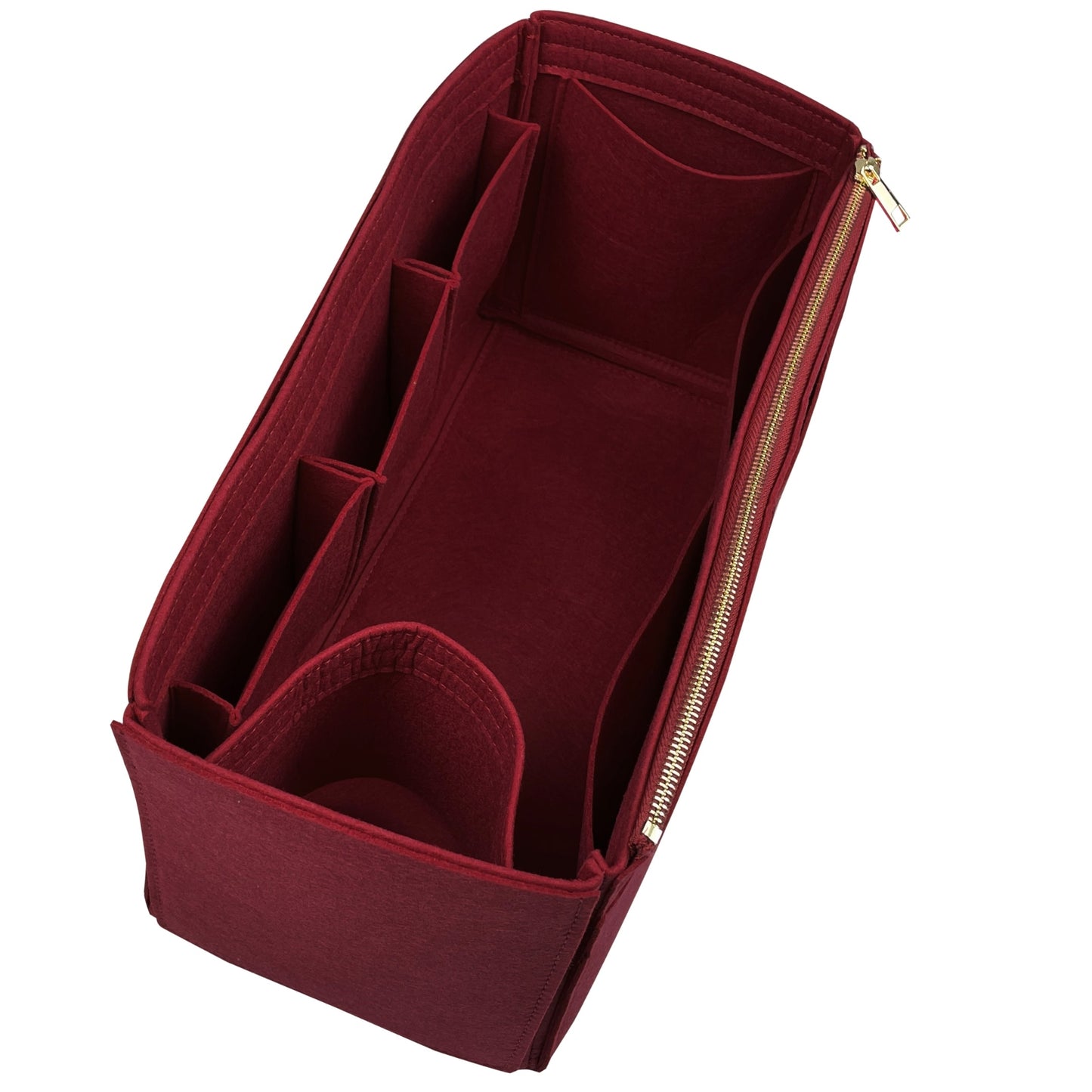 Organizer for [LE 5 A 7 Bea, Saint Laurent (YSL)] Bag Insert (Felt, Wide Open Pockets)