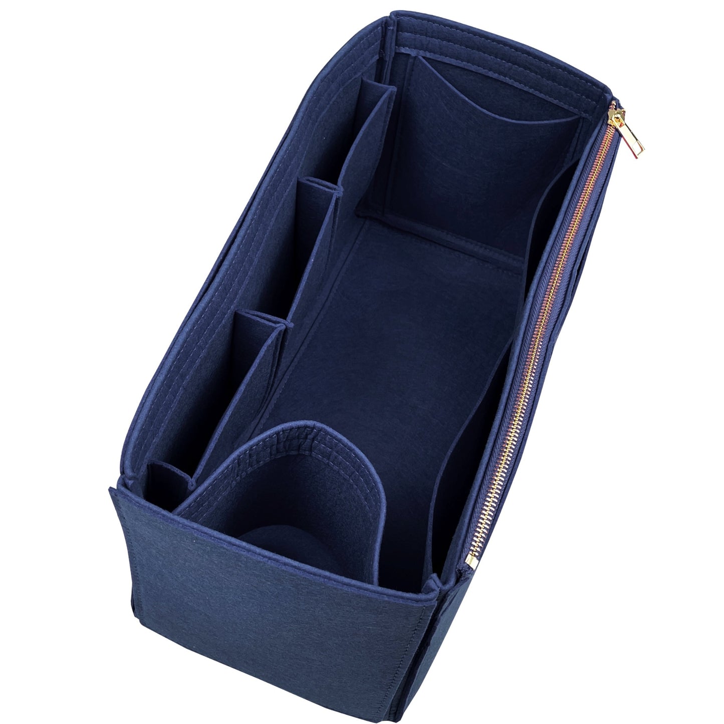 Organizer for [Crochet tote bag, Prada] Bag Insert (Felt, Wide Open Pockets)