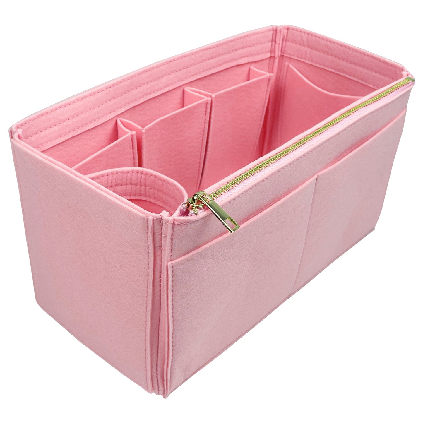 Organizer for [Small Crochet tote bag, Prada] Bag Insert (Felt, Wide Open Pockets)