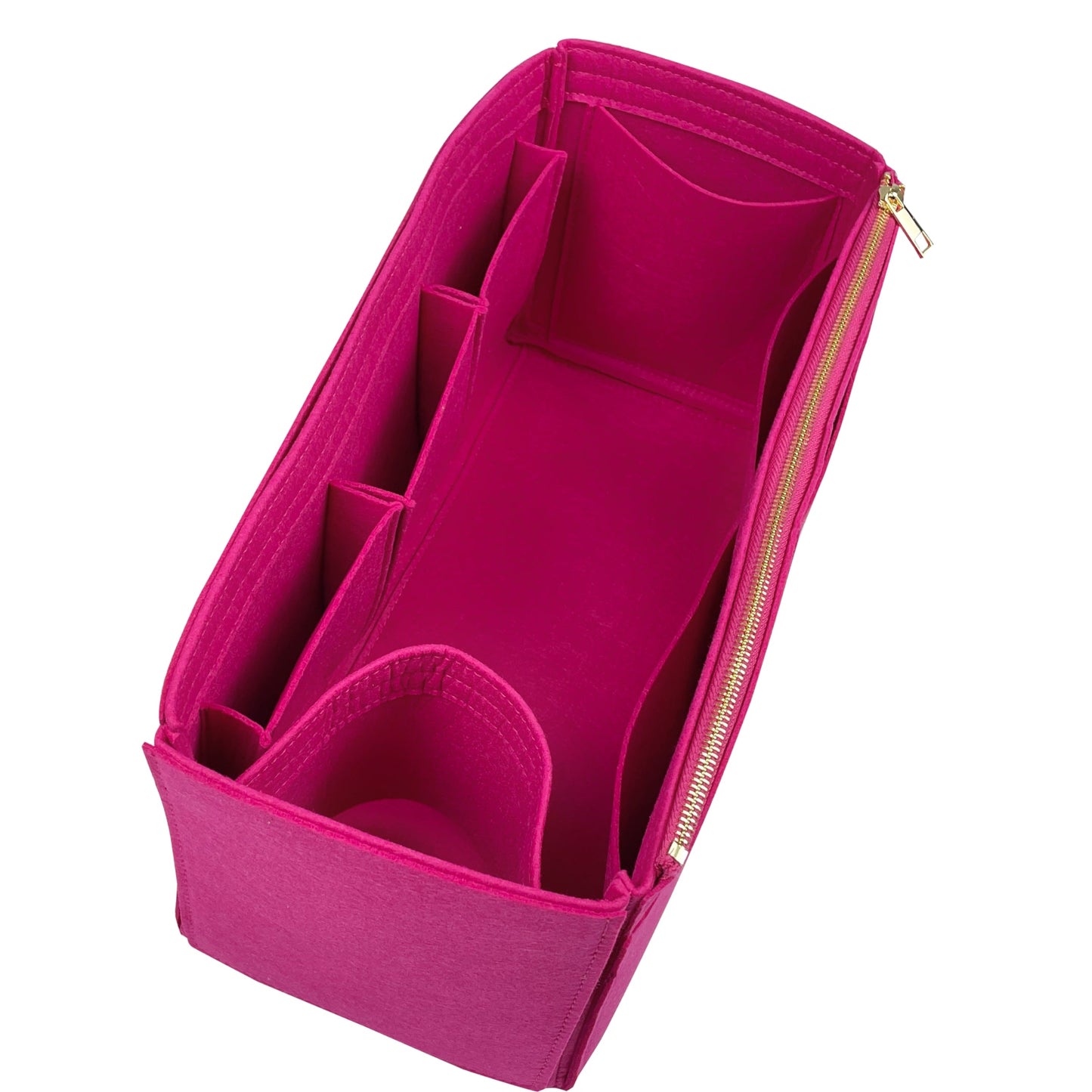 Organizer for [Small Crochet tote bag, Prada] Bag Insert (Felt, Wide Open Pockets)