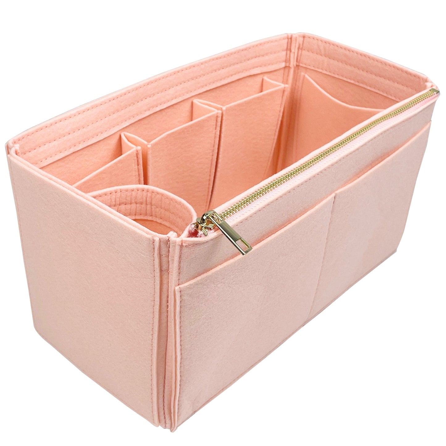 Organizer for [Small Buckle leather handbag with belt, Prada] Bag Insert (Felt, Wide Open Pockets)