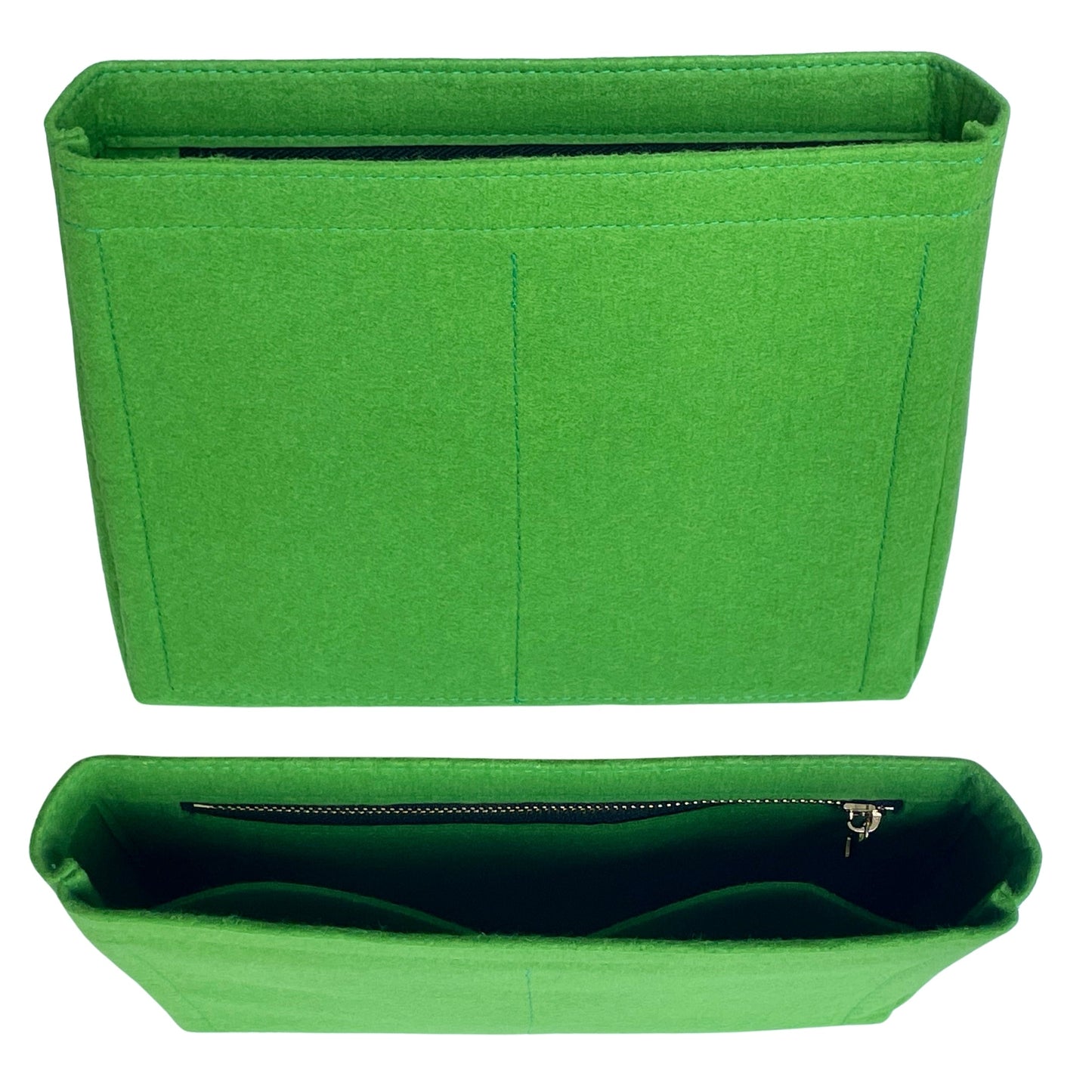 Organizer for [Small Puffer, Saint Laurent (YSL)] Bag Insert (Felt, Slim with Zip Pocket)