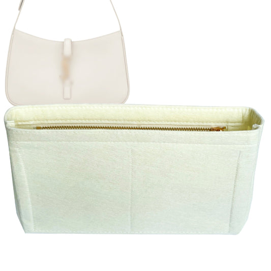 Organizer for [LE 5 A 7, Saint Laurent (YSL)] Bag Insert (Felt, Slim with Zip Pocket)