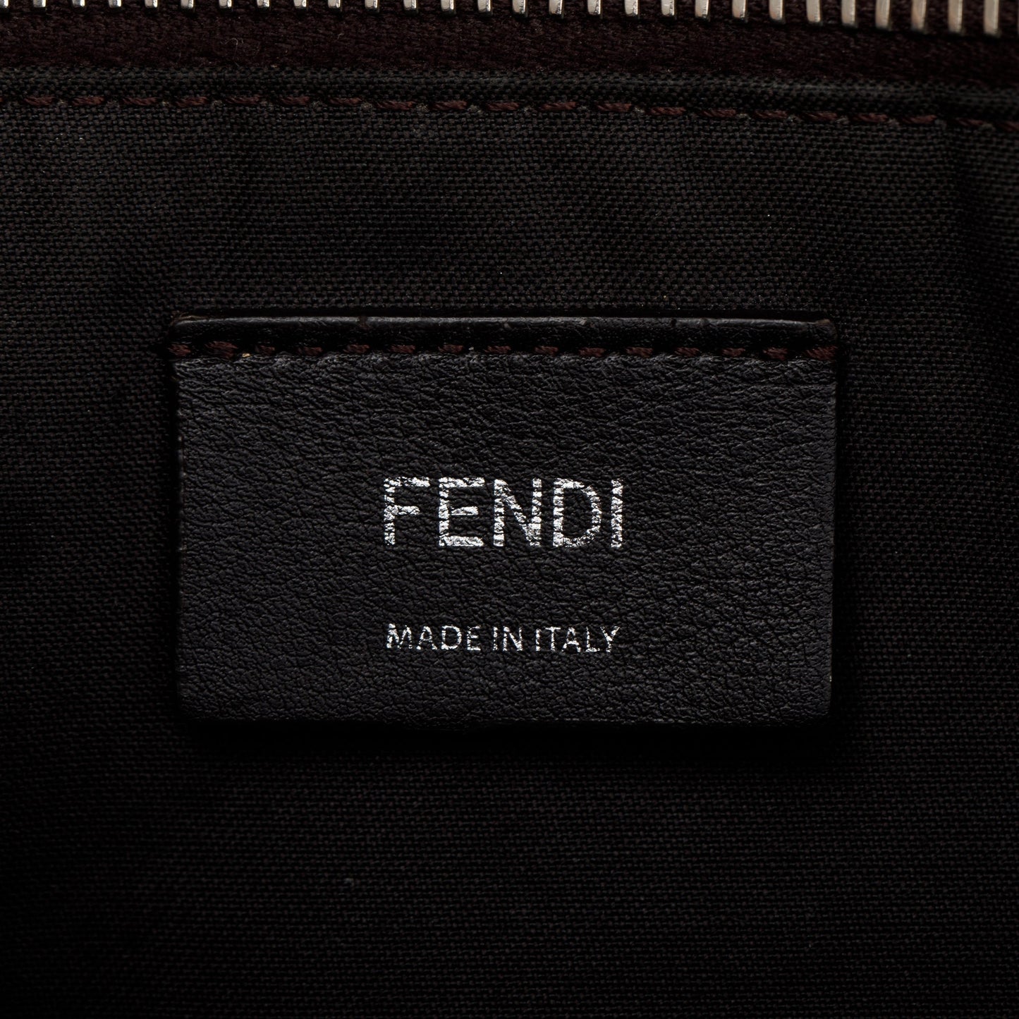 Fendi Beige Leather Python-Trimmed Medium By the Way Handle Bag with Box and Dustbag