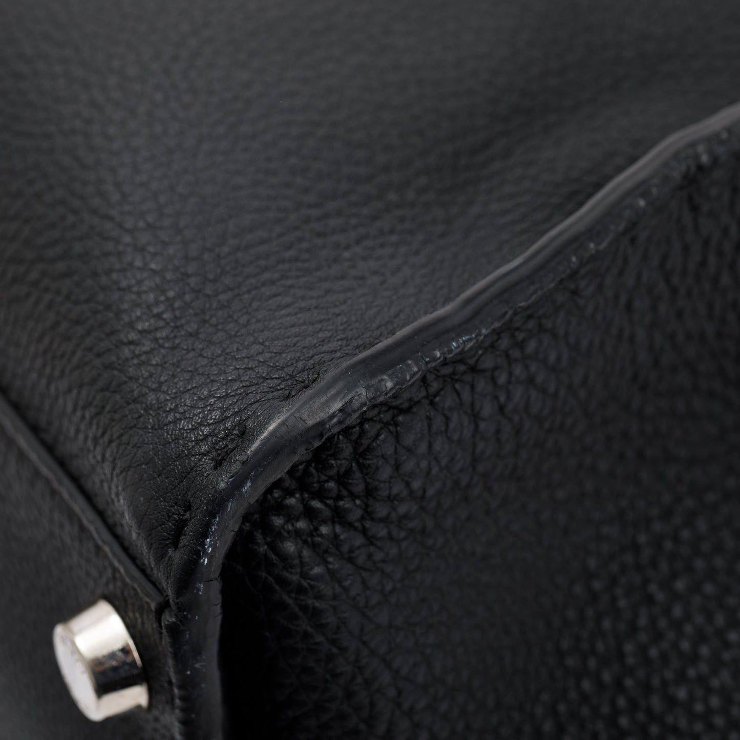 Fendi Black Calfskin Leather Faces XL Peekaboo Bag