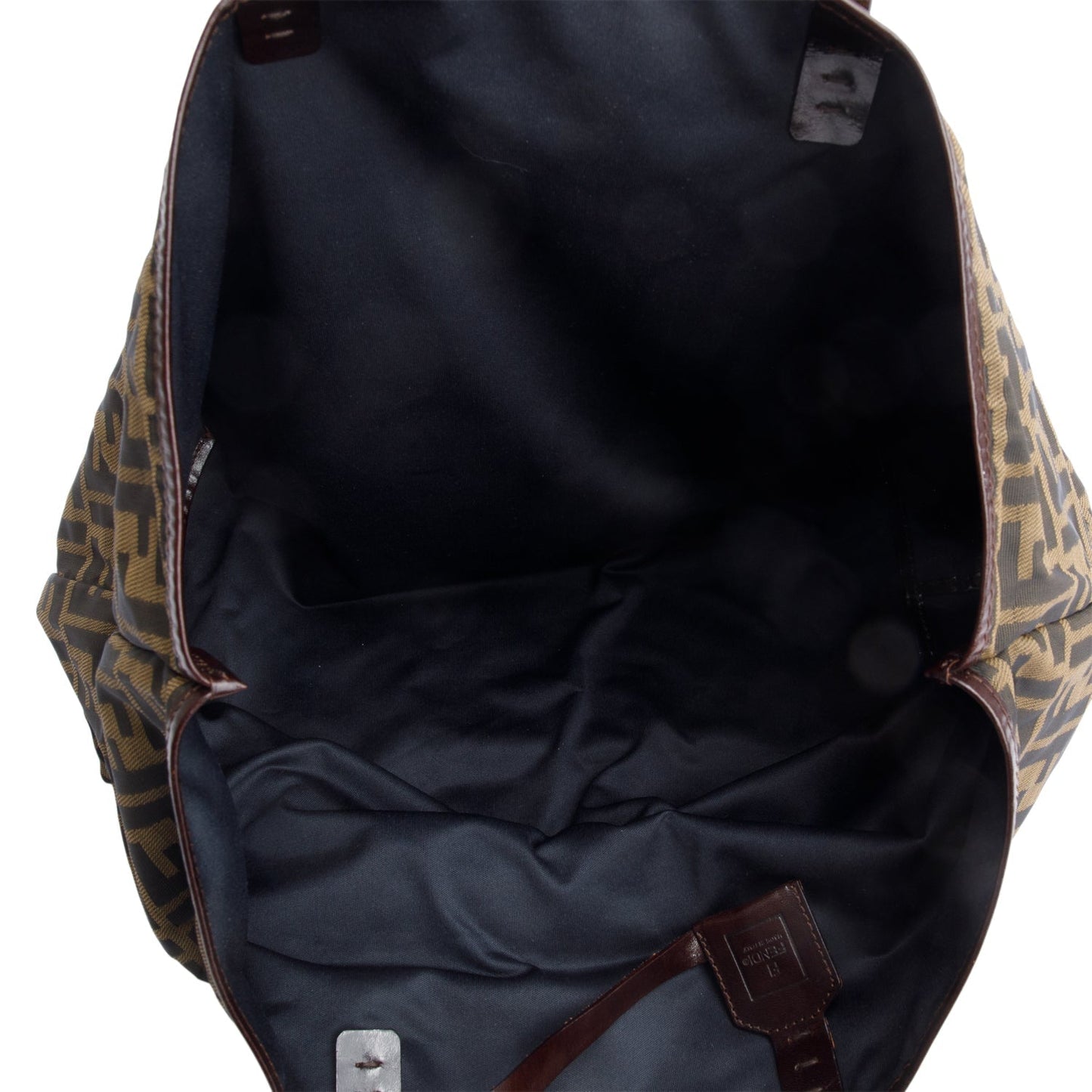 Fendi Brown FF Zucca Canvas Medium Roll Tote