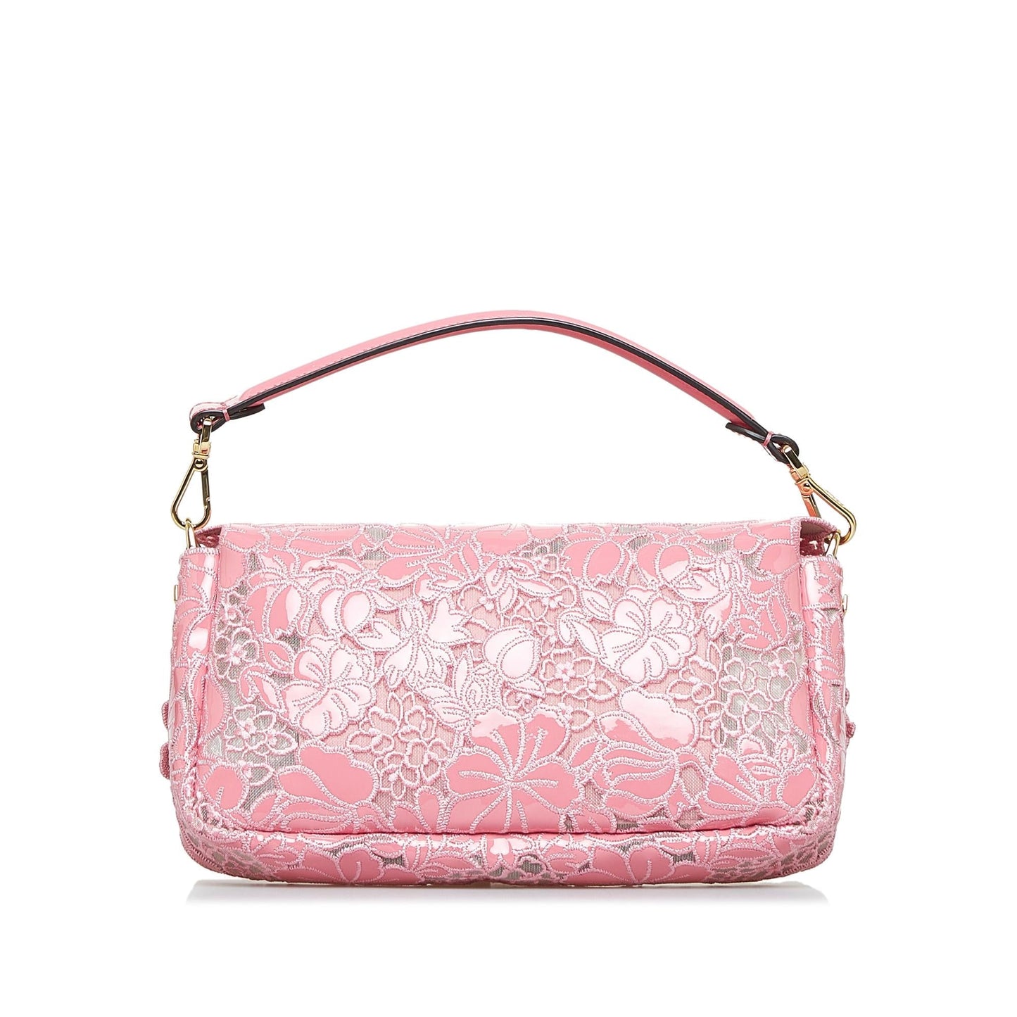 Fendi Embroidered Lace Baguette (SHG-GlR2r8)