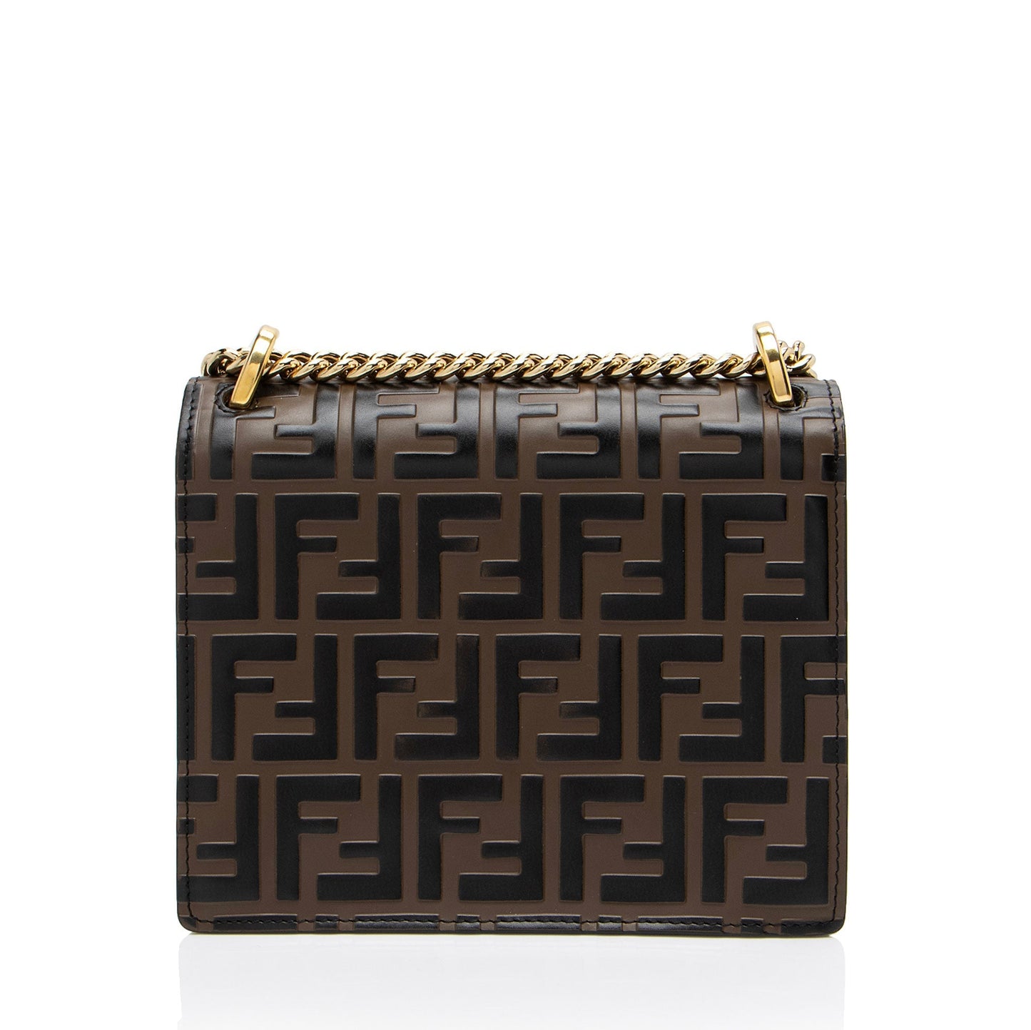 Fendi FF Embossed Kan U Small Shoulder Bag (SHF-ZyKjEu)