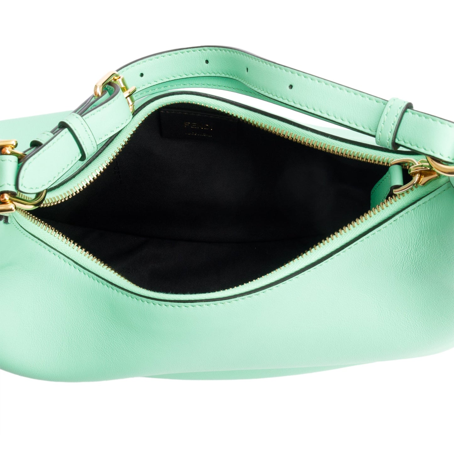 Fendi Green Calf Leather Small Fendigraphy Bag