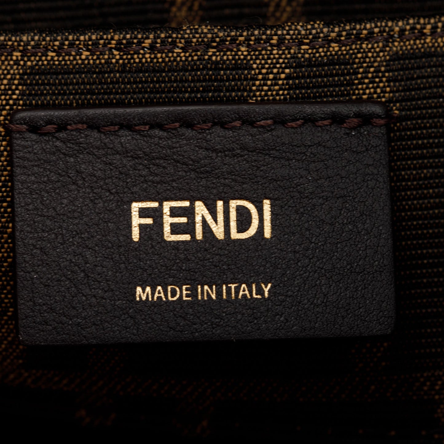 Fendi Green FF Motif Tapestry Fabric By the Way Mini Boston Bag