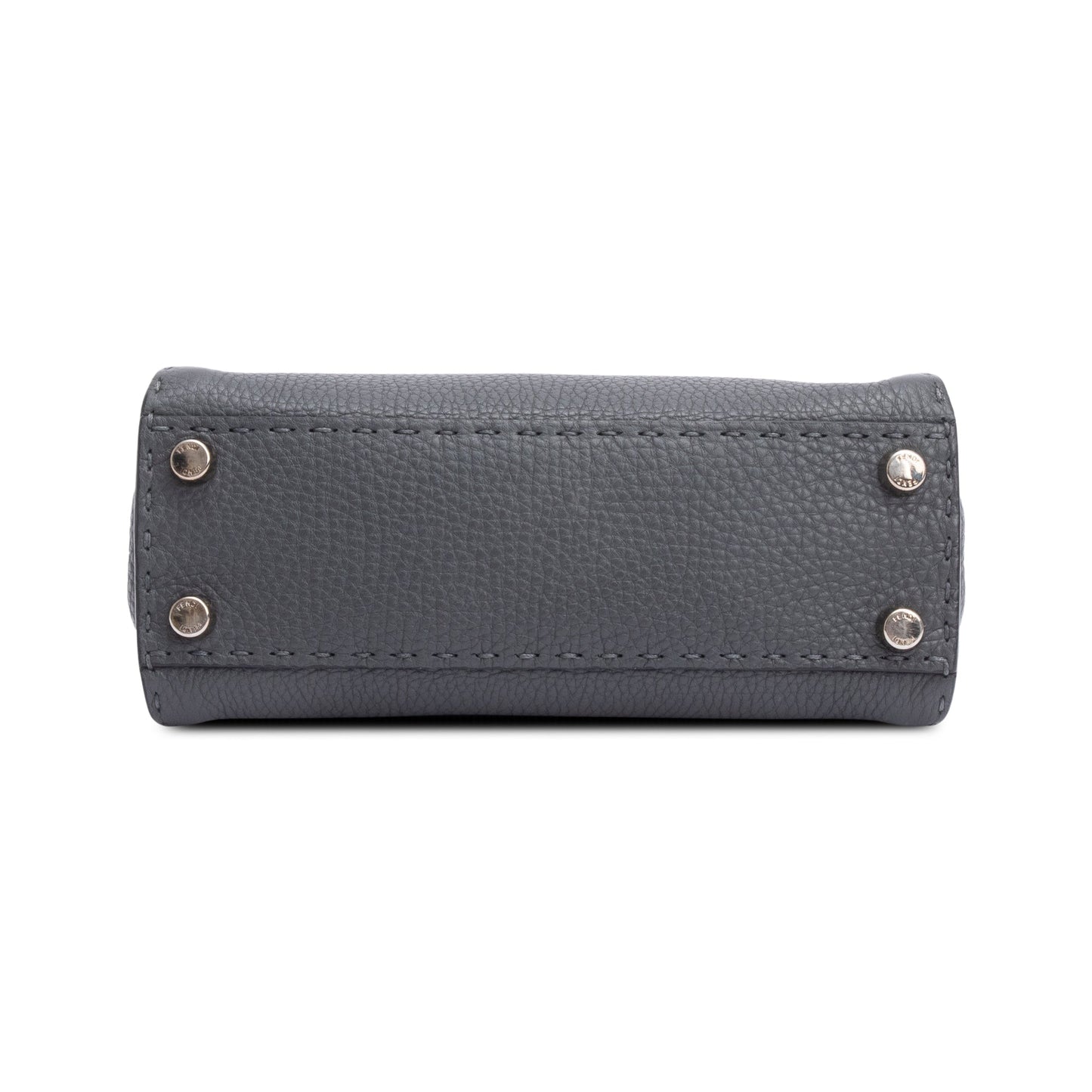 Fendi Grey Romano Selleria Mini Peekaboo Bag