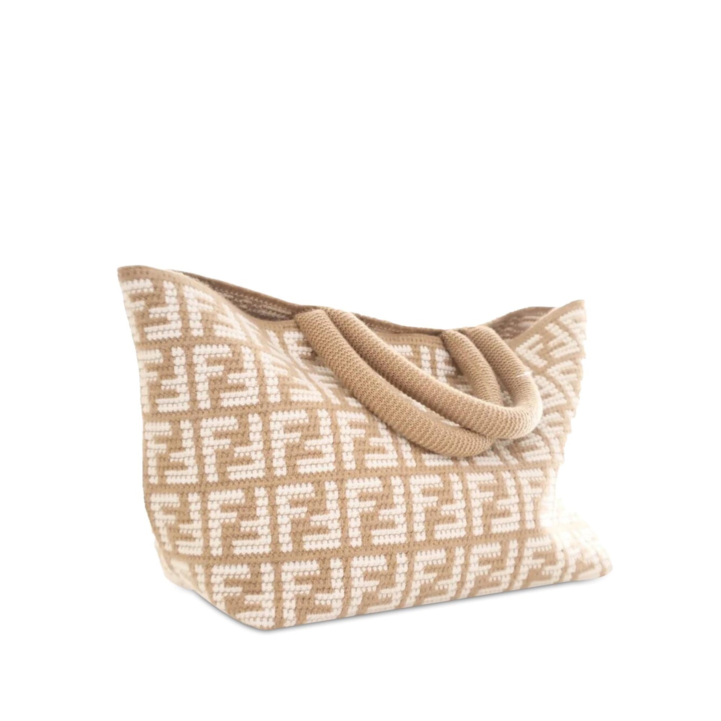Fendi Large Zucca Cashmere Shopper Tote (SHG-eInhrd)