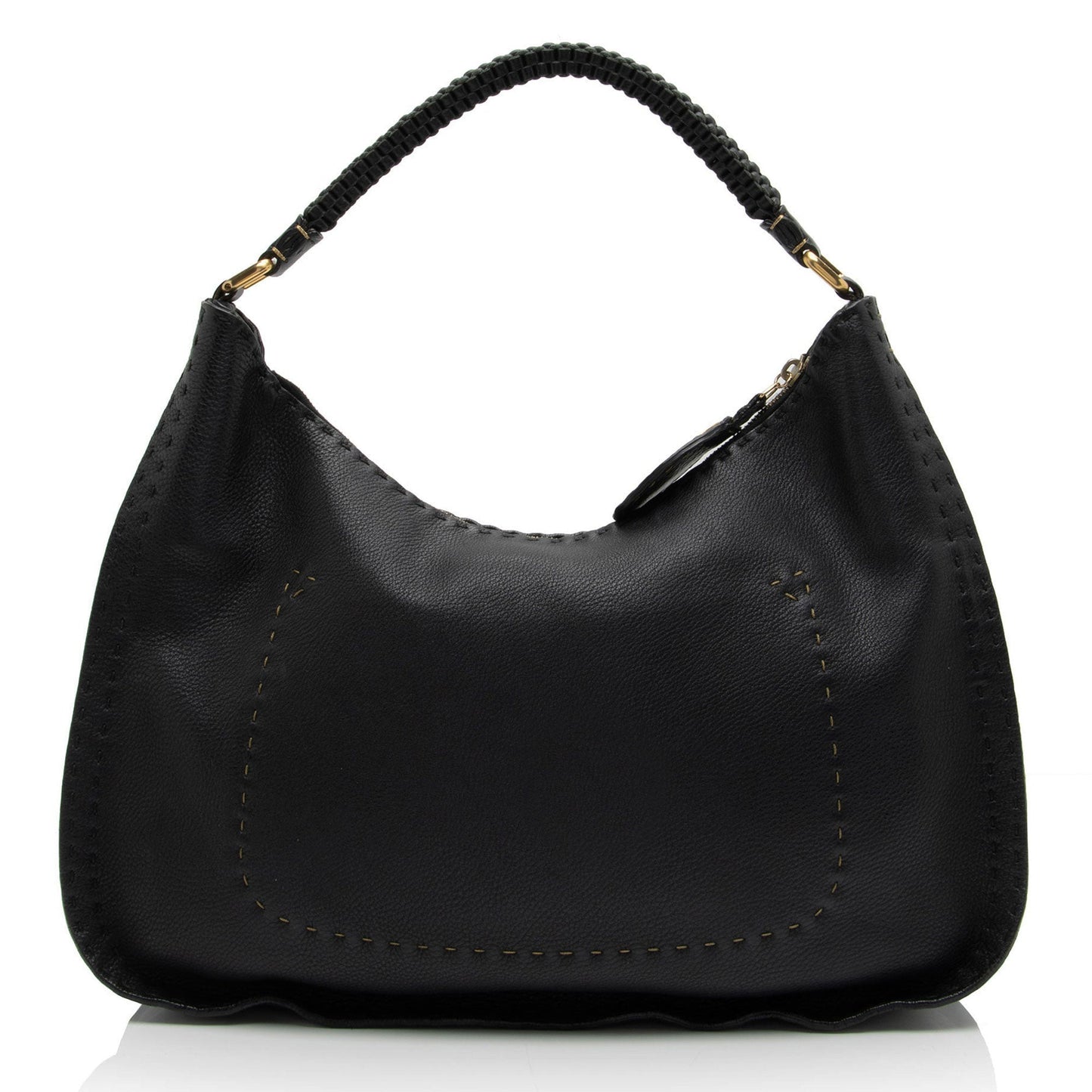 Fendi Leather Selleria Hobo (SHF-Xh4Dib)