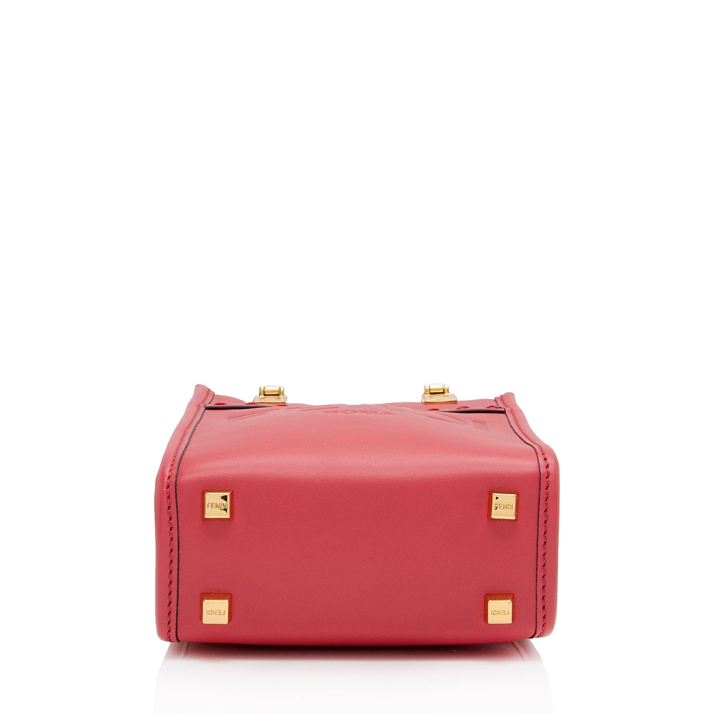 Fendi Leather Sunshine Mini Shopper Tote