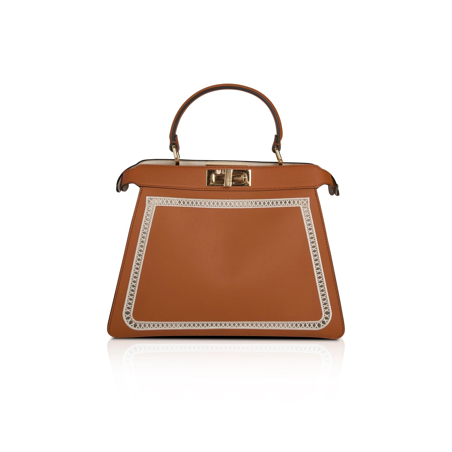 Fendi Medium Embroidered Leather Peekaboo Iseeu Bag
