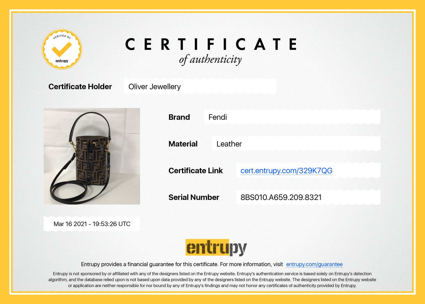 Fendi Mini Mon Tresor Bucket Bag