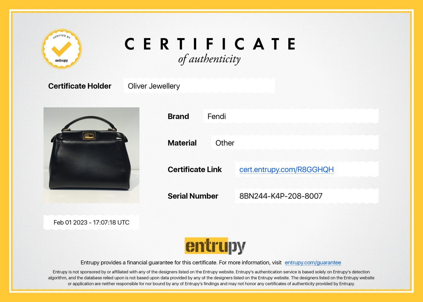 Fendi Mini Peekaboo Bag