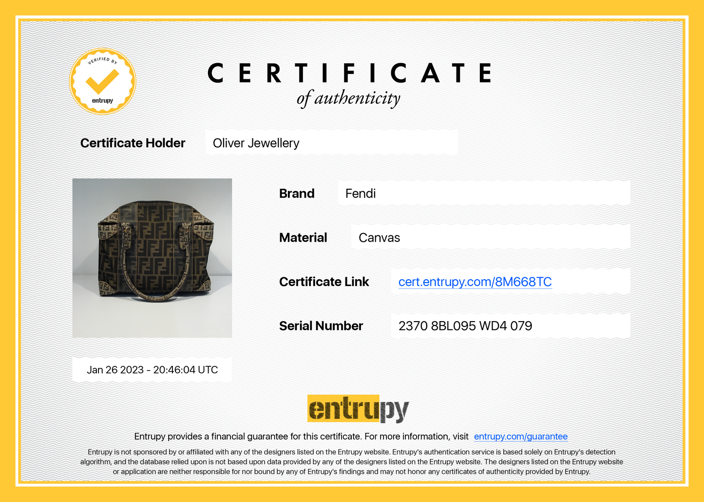 Fendi Mixed Media Boston Bag