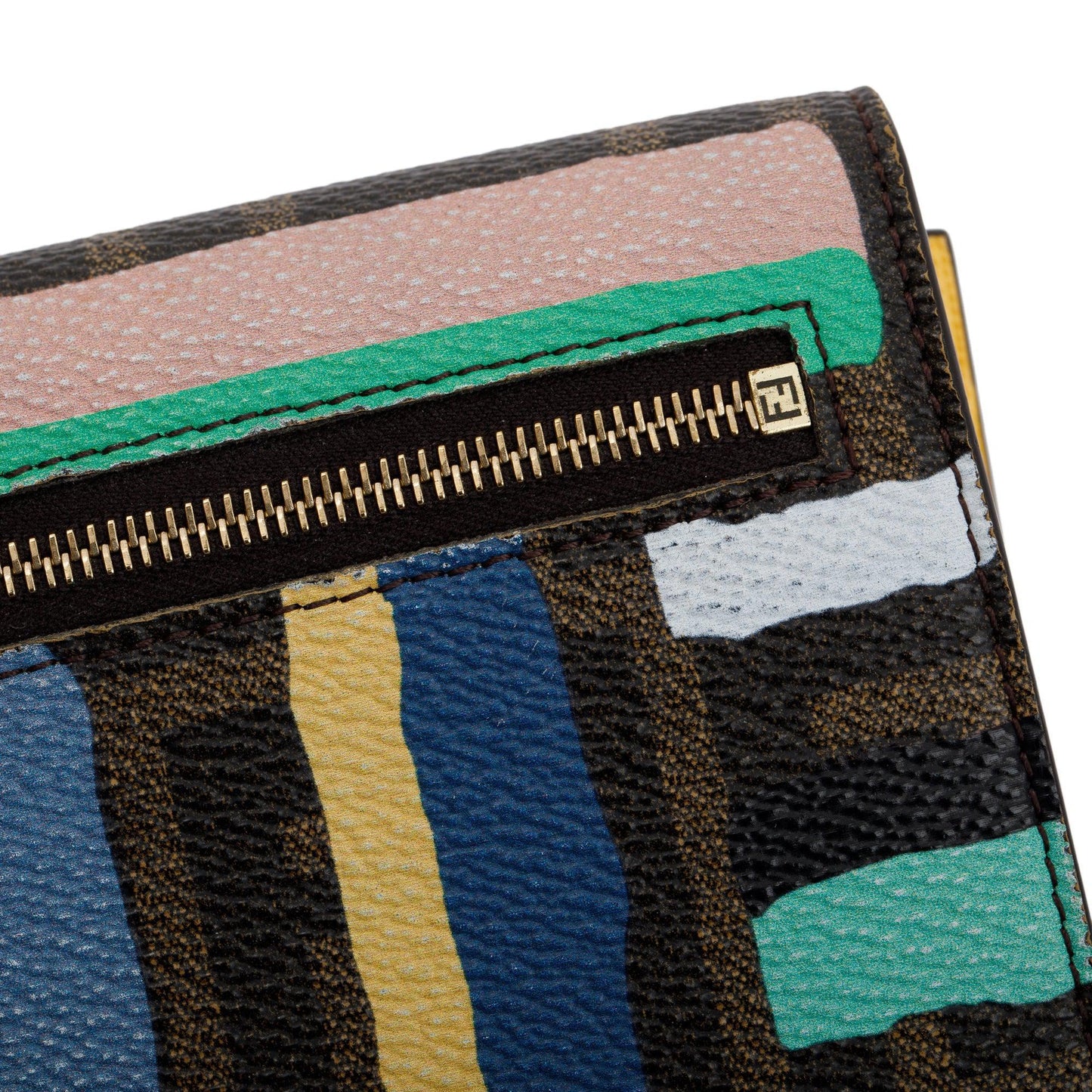 Fendi Multicolour Zucca Compact Wallet
