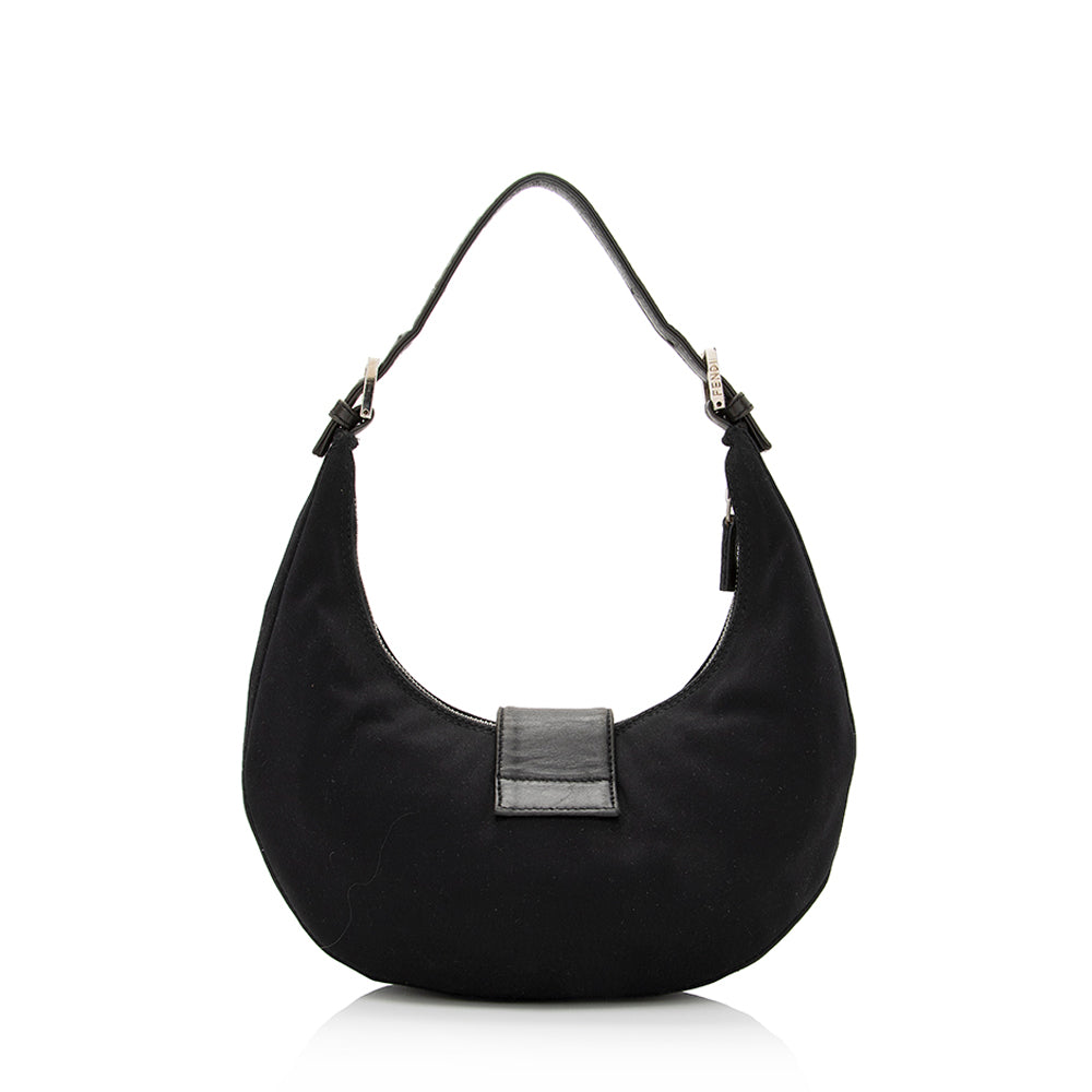 Fendi  Neoprene Half Moon Shoulder Bag (SHF-21980)