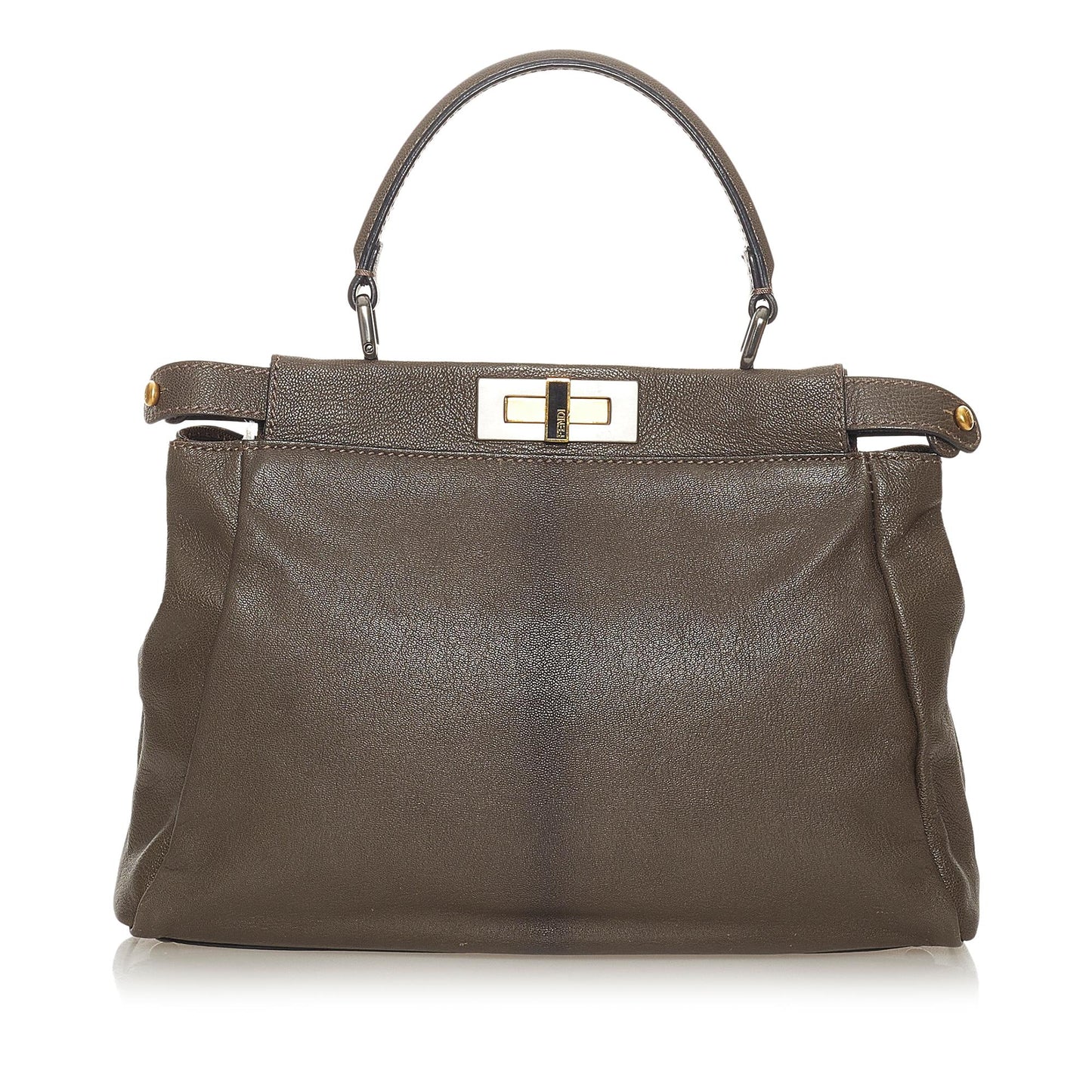 Fendi Peekaboo Leather Satchel (SHG-27570)