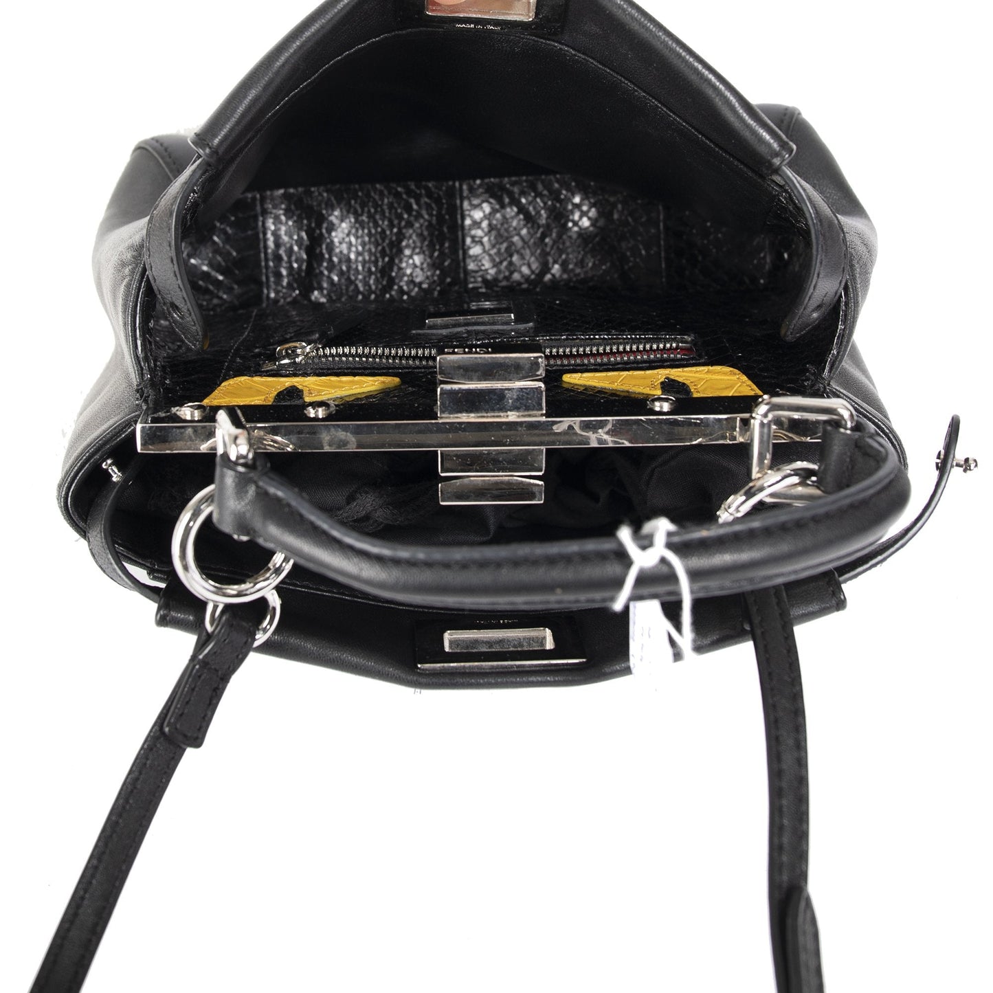 Fendi Peekaboo Mini Monster Eyes Satchel Bag