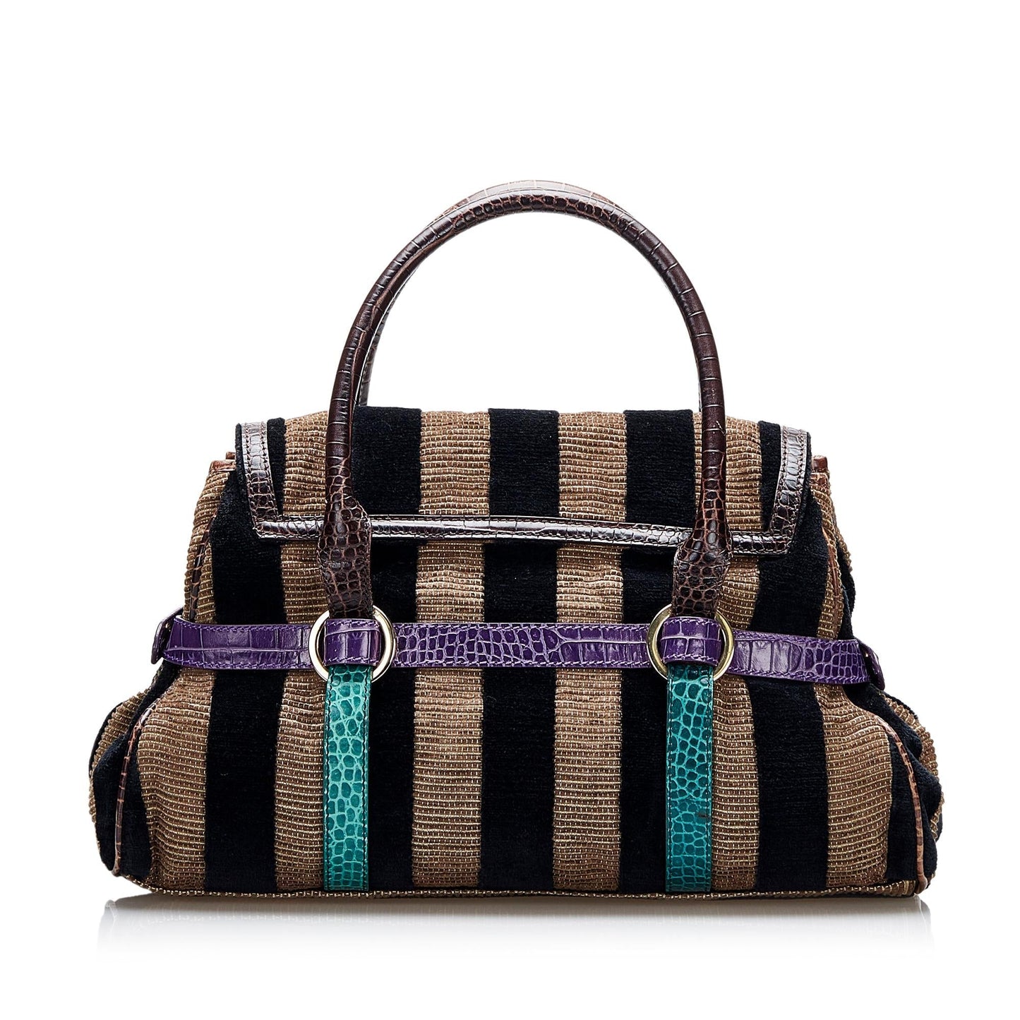 Fendi Pequin Handbag (SHG-UTQaNE)