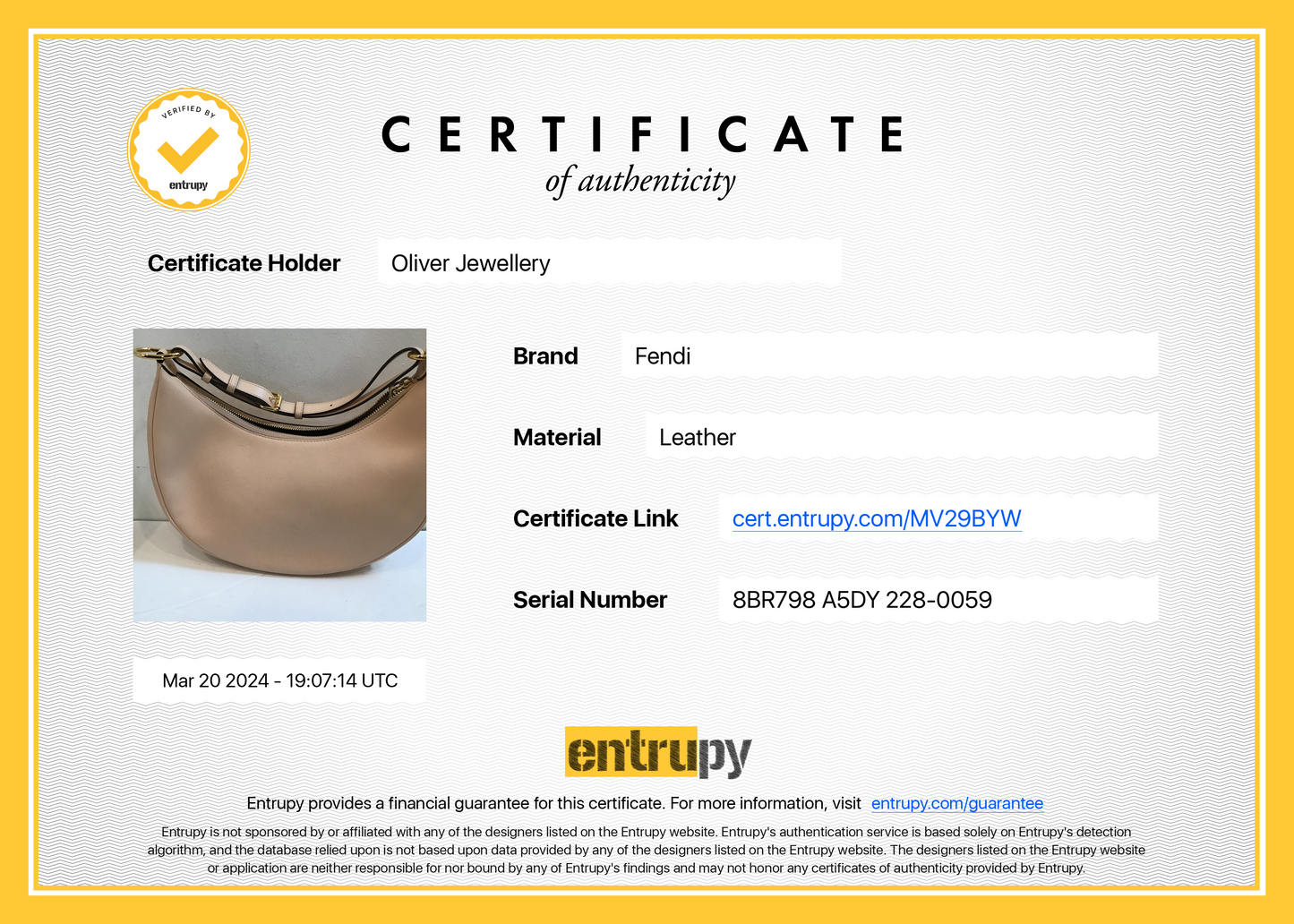 Fendi Pink Leather Small Fendigraphy Bag