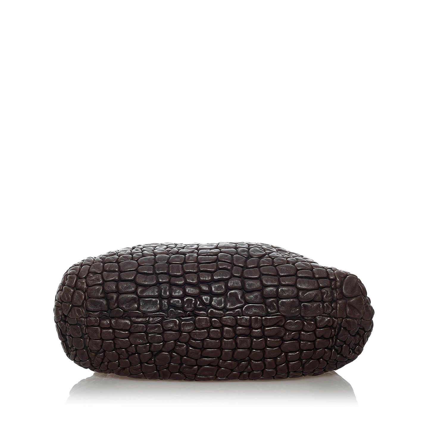 Fendi Puckered Bubble Leather Chef Shoulder Bag (SHG-29866)