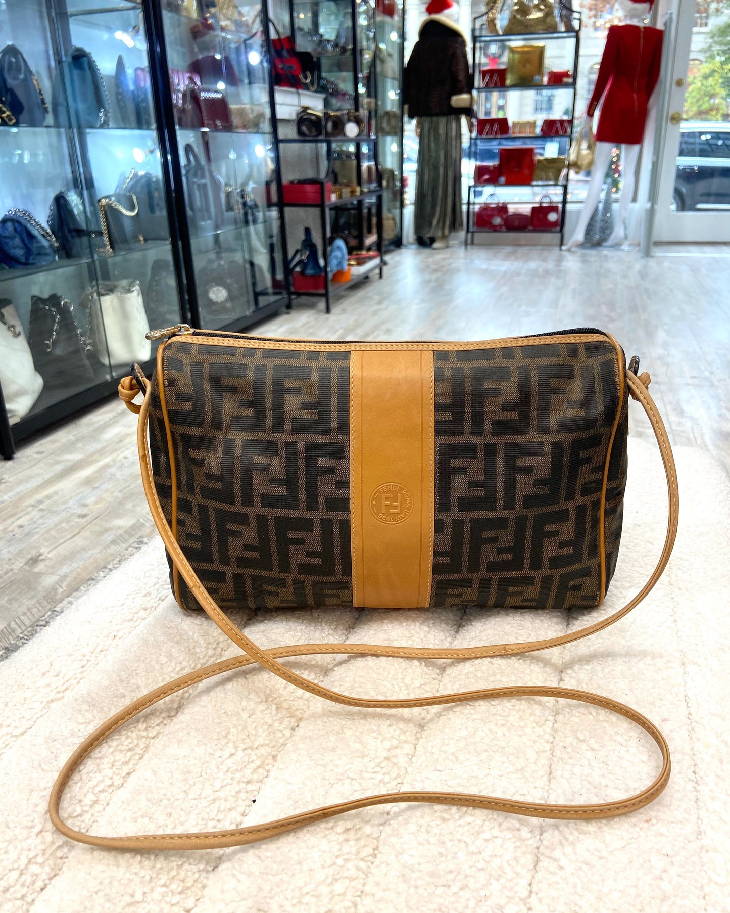 FENDI ROMA ZUCCA CROSSBODY BAG