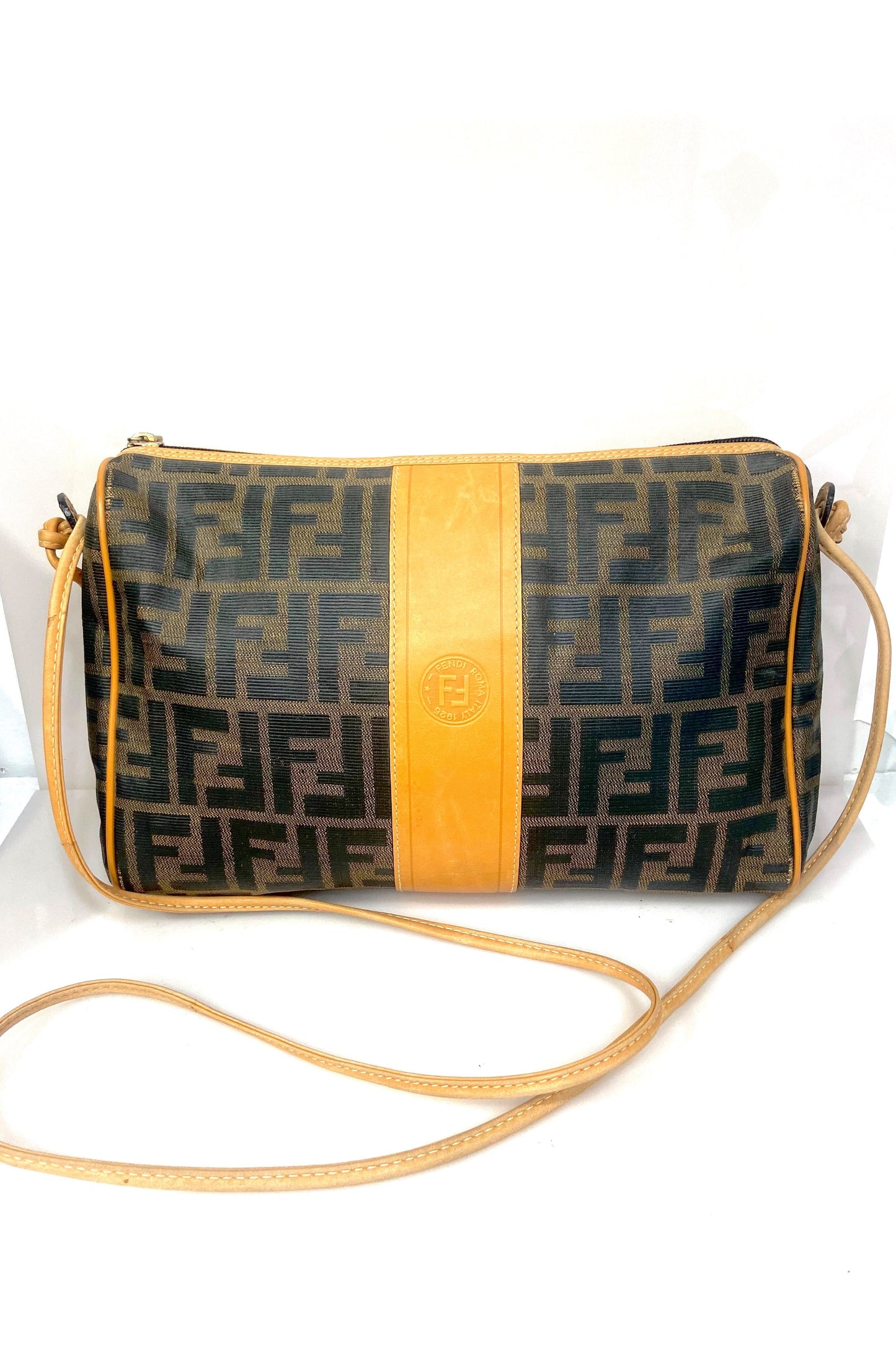 FENDI ROMA ZUCCA CROSSBODY BAG