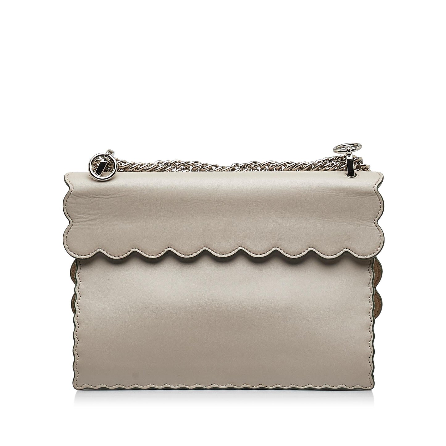 Fendi Scalloped Kan I Satchel (SHG-0g81DK)