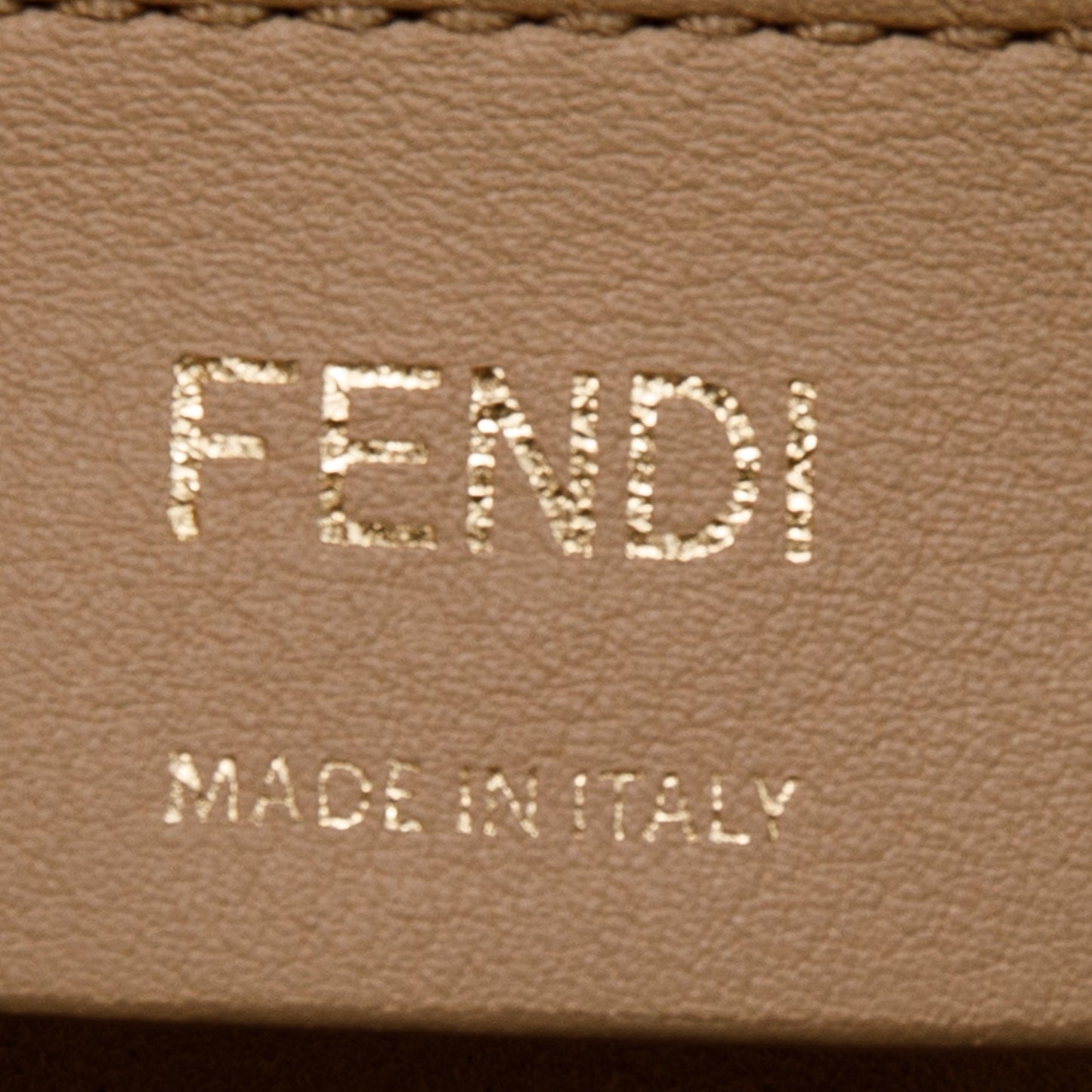 Fendi Small Scalloped Studded Kan I Shoulder Bag
