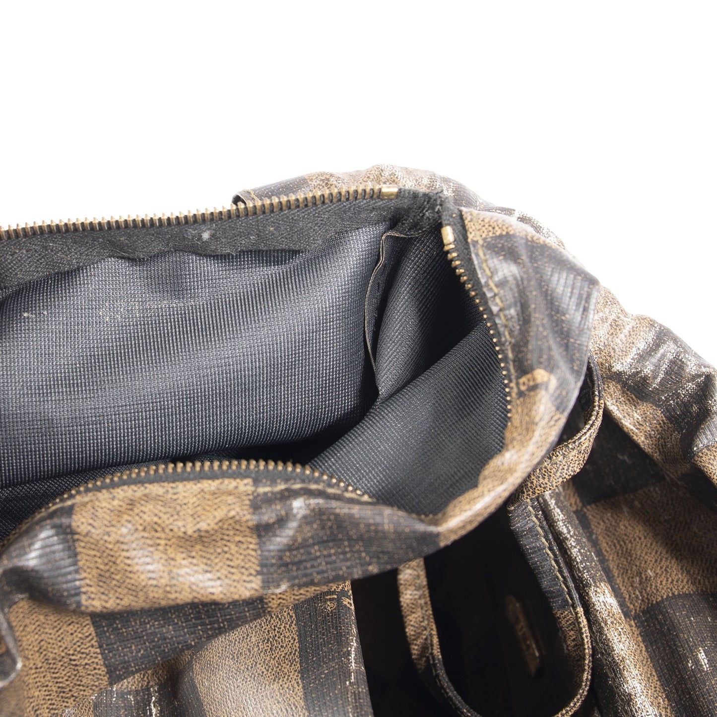 Fendi Vintage Pequin Bucket Bag