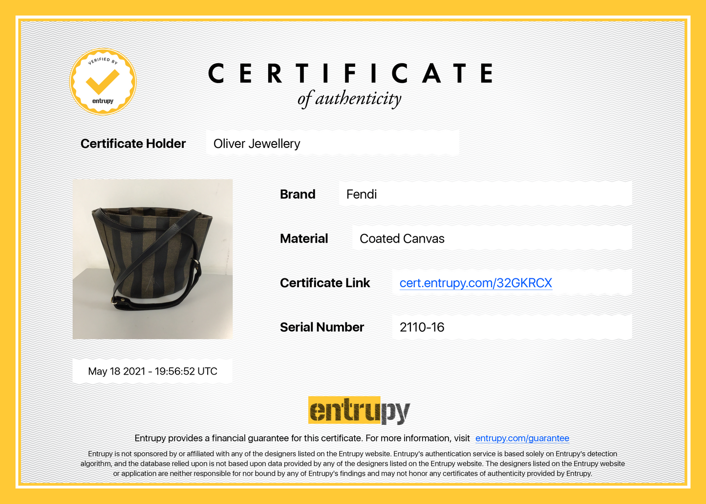 Fendi Vintage Pequin Bucket Bag