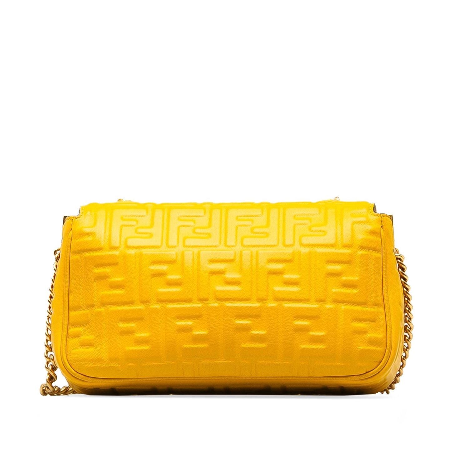 Fendi Zucca Embossed Chain Midi Baguette (SHG-eLWxI9)