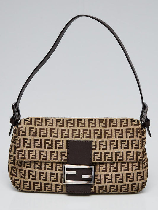 FENDI Zucchino Baguette Bag