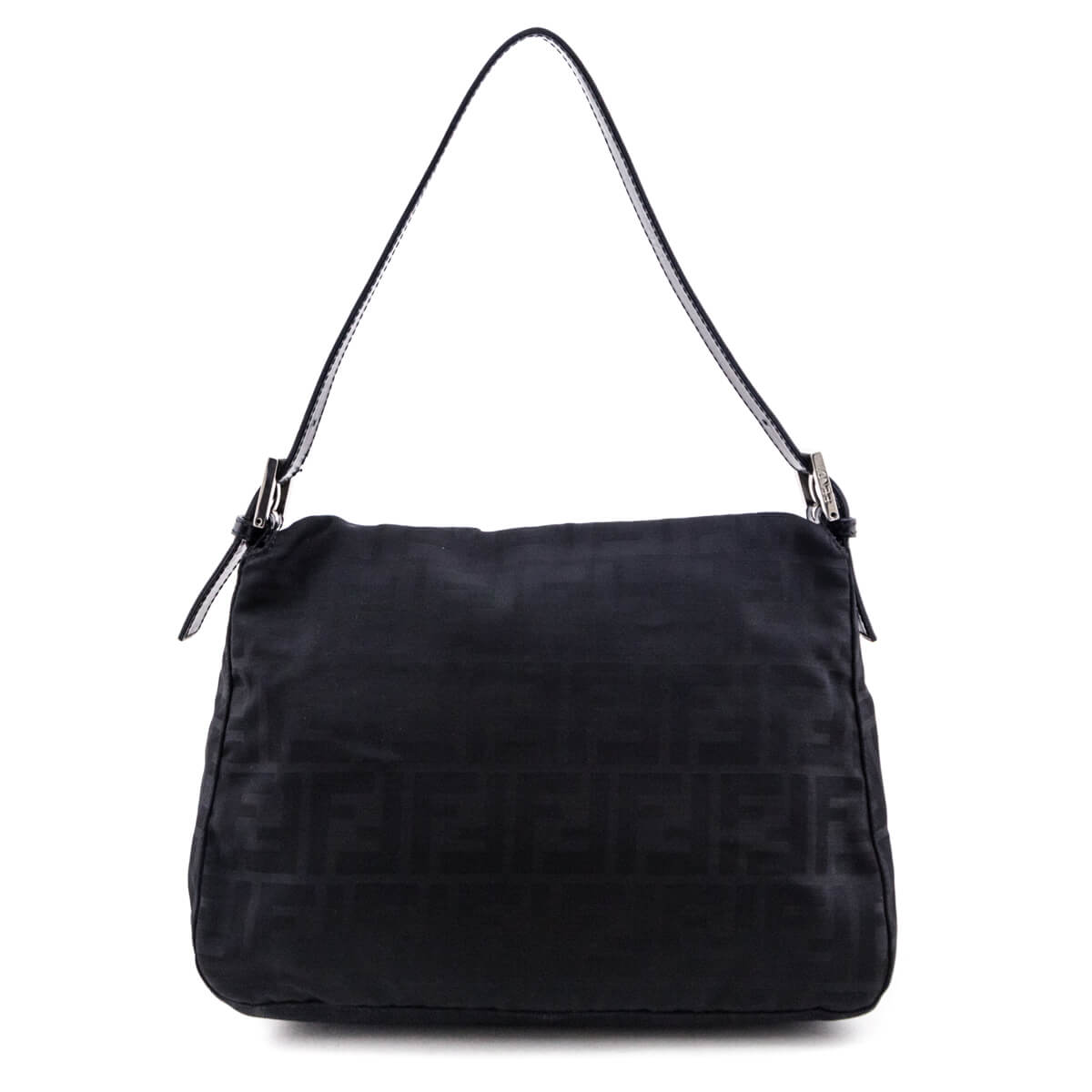 Fendi Black Zucca Mama Baguette