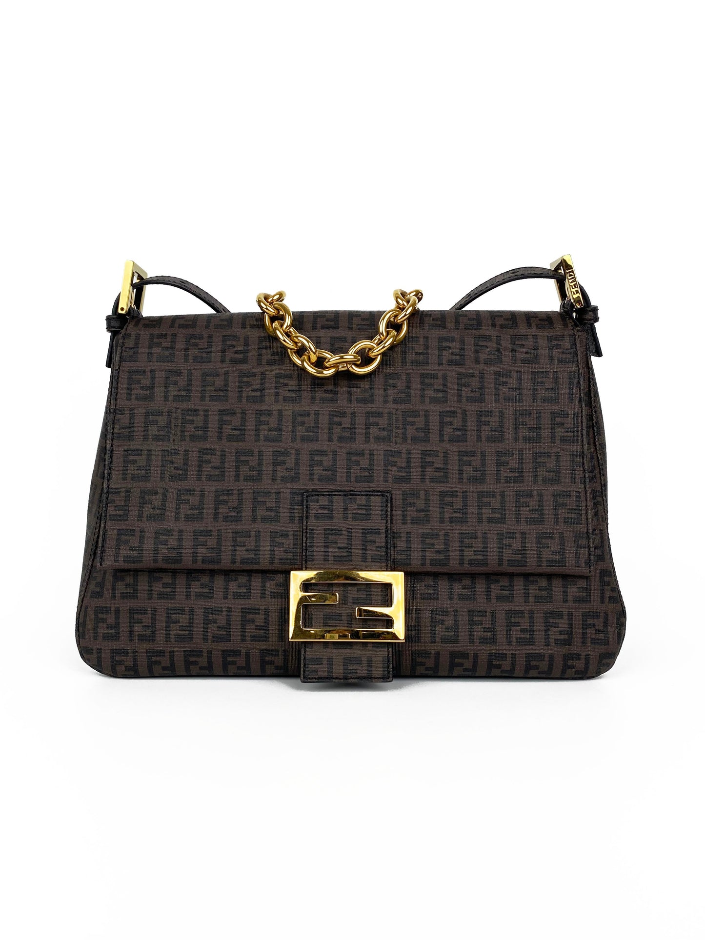 Fendi Brown Monogram Shoulder Bag