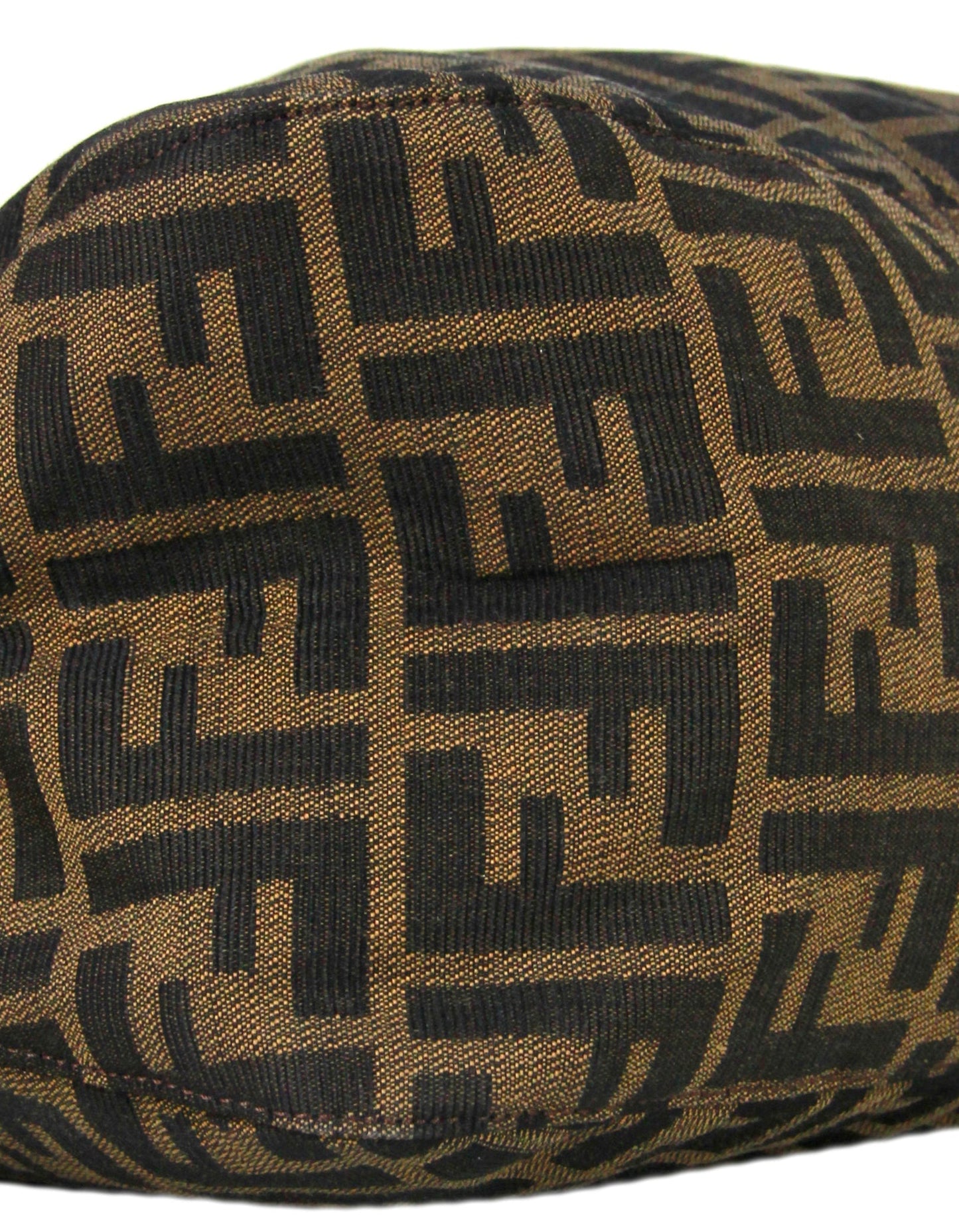 Fendi  Tobacco Zucca Monogram Flap Baguette Bag