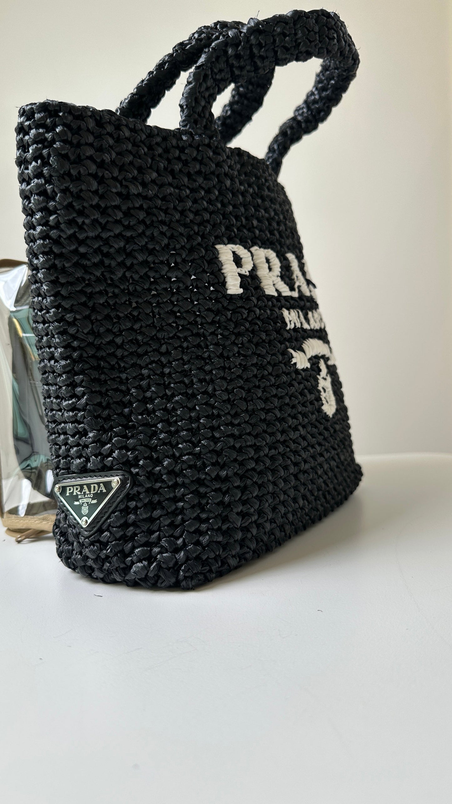 Prada Woven Tote Bag